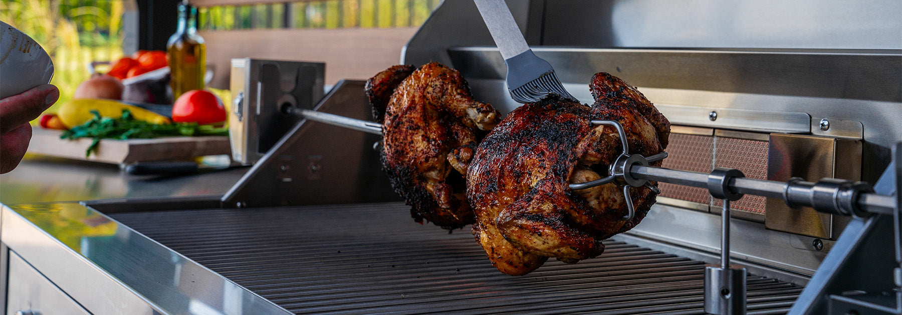 Outdoor Kitchen Rotisserie Chicken Recipe