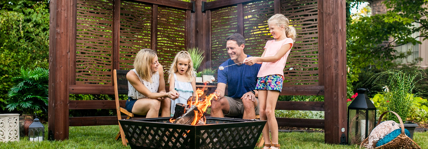 Fire Pit Inspiration for Under Your Gazebo or Pergola