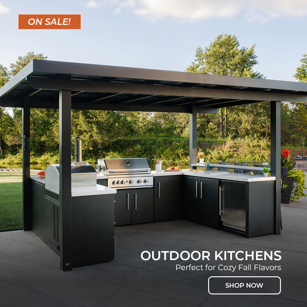 Black Outdoor Kitchen