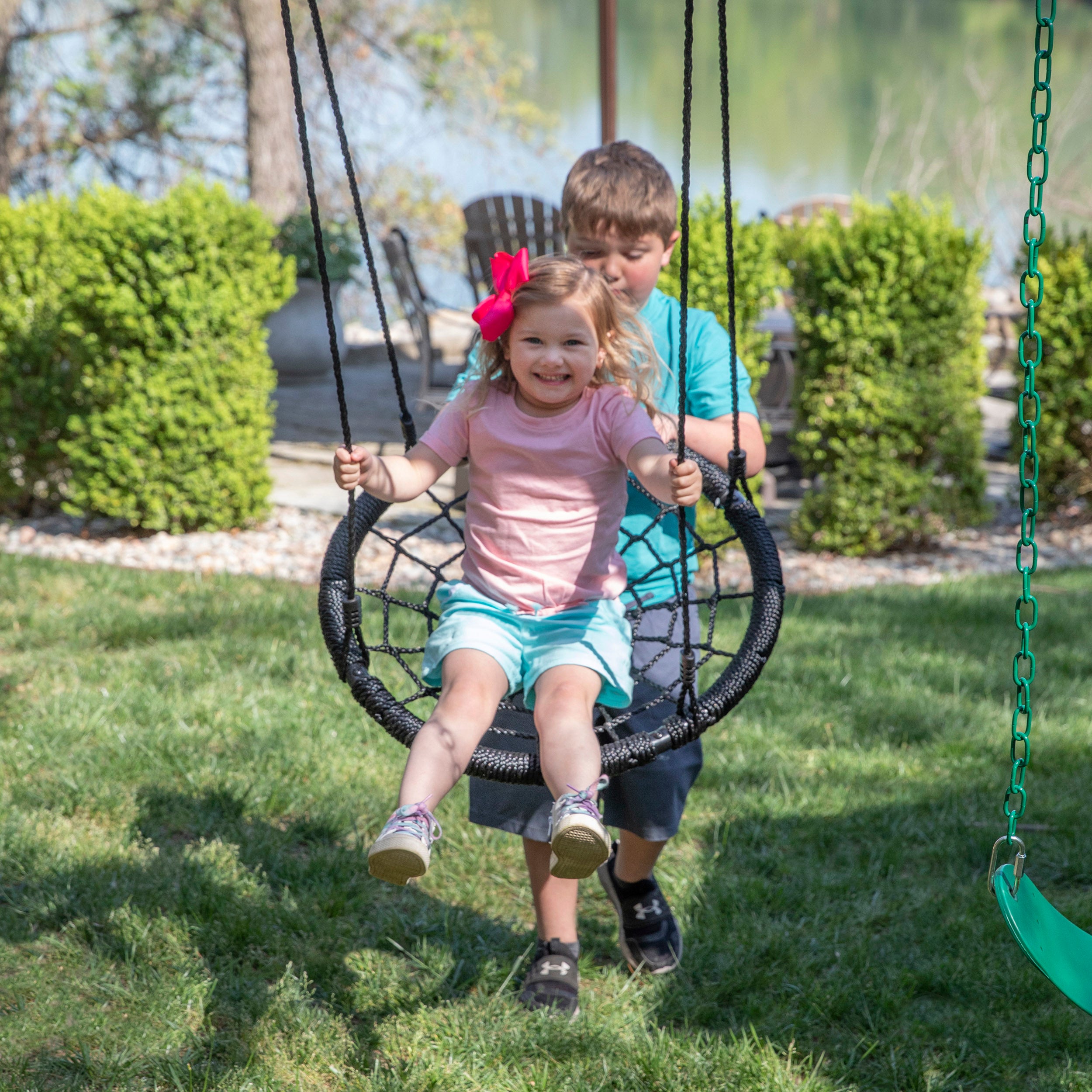 Endeavor II Yellow Slide Web Swing Kids