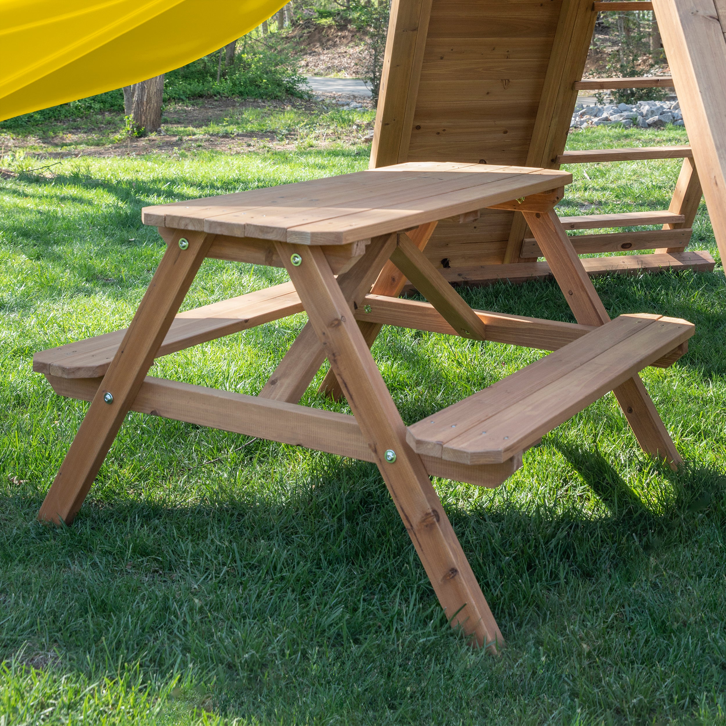 Endeavor II Yellow Slide Picnic Table