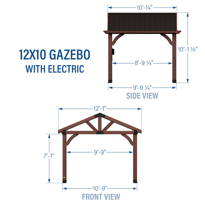 12x10 Gazebo specifications