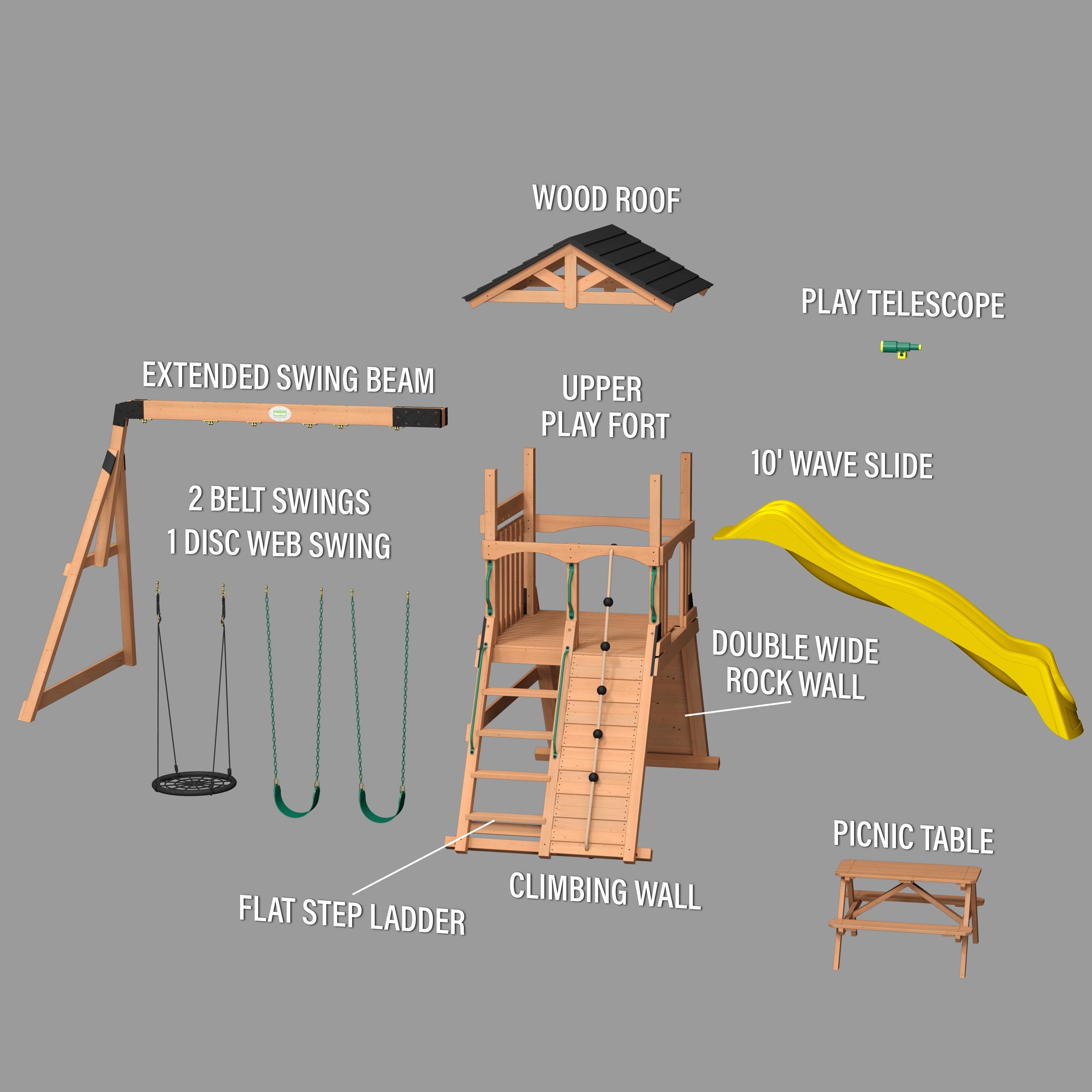 Endeavor II Yellow Slide Exploded View