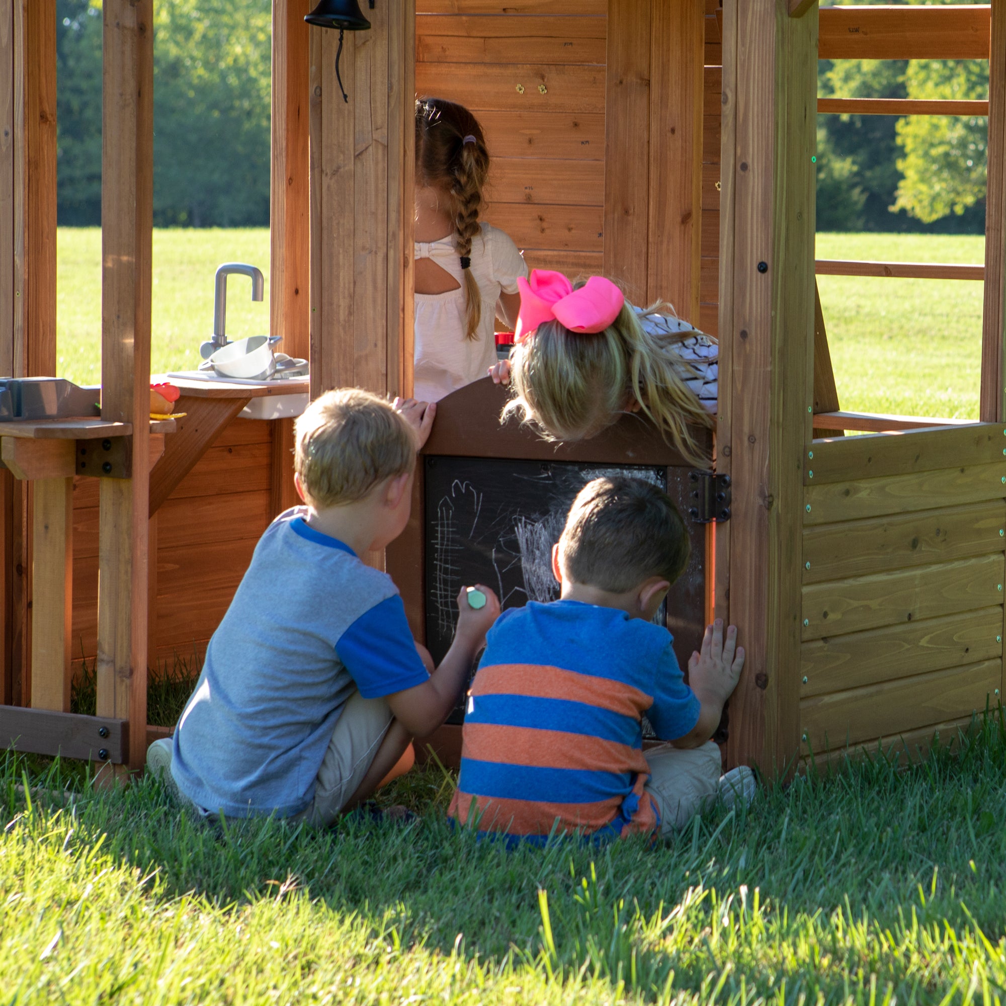 Bristol Point Swing Set Chalkboard