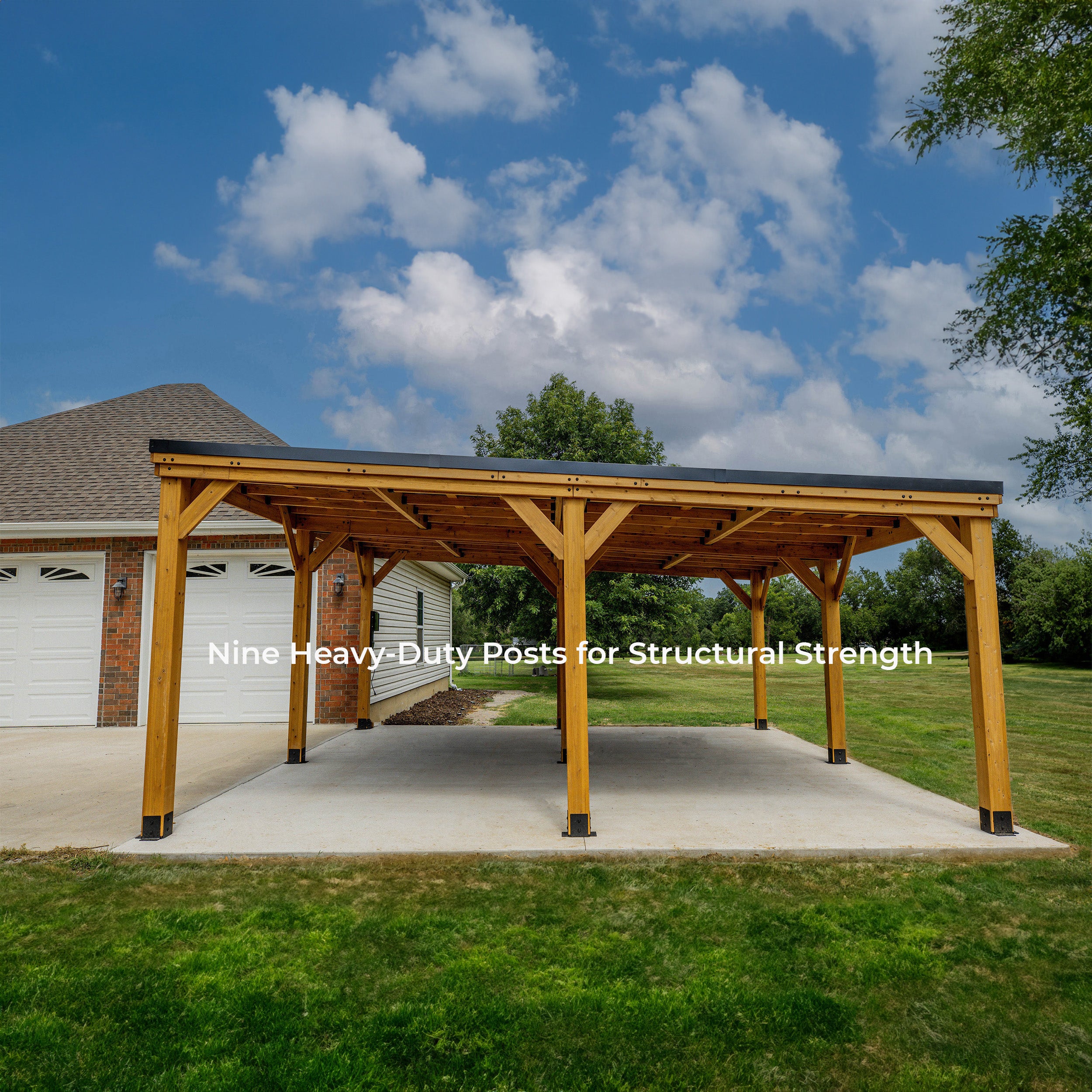 20x20 shop carport canopy