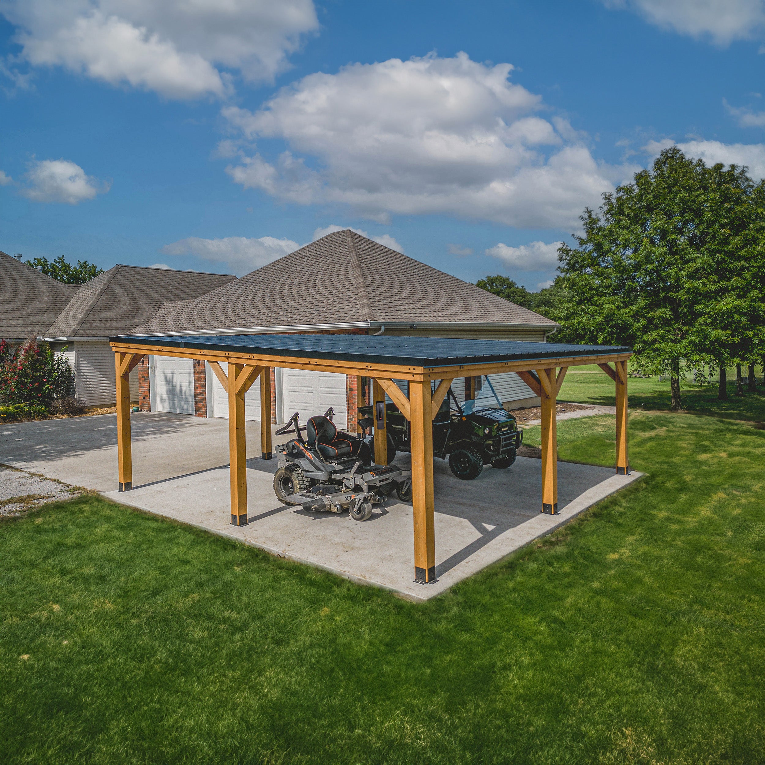 20x20 Kingsport Carport - overhead shot