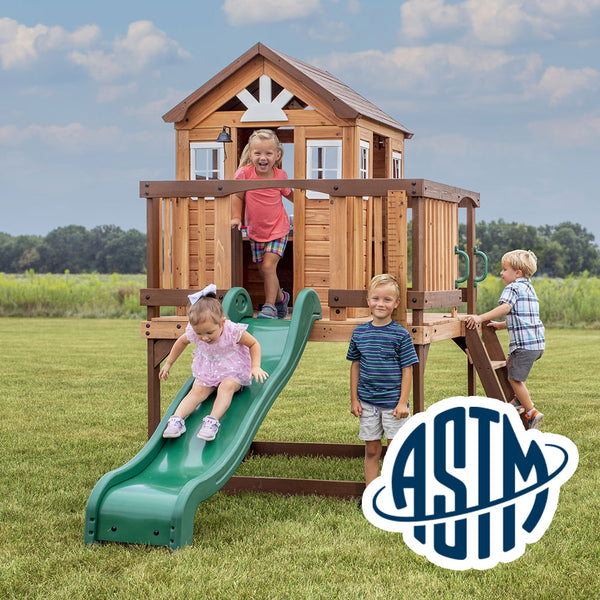 Echo Heights Elevated Wooden Playhouse