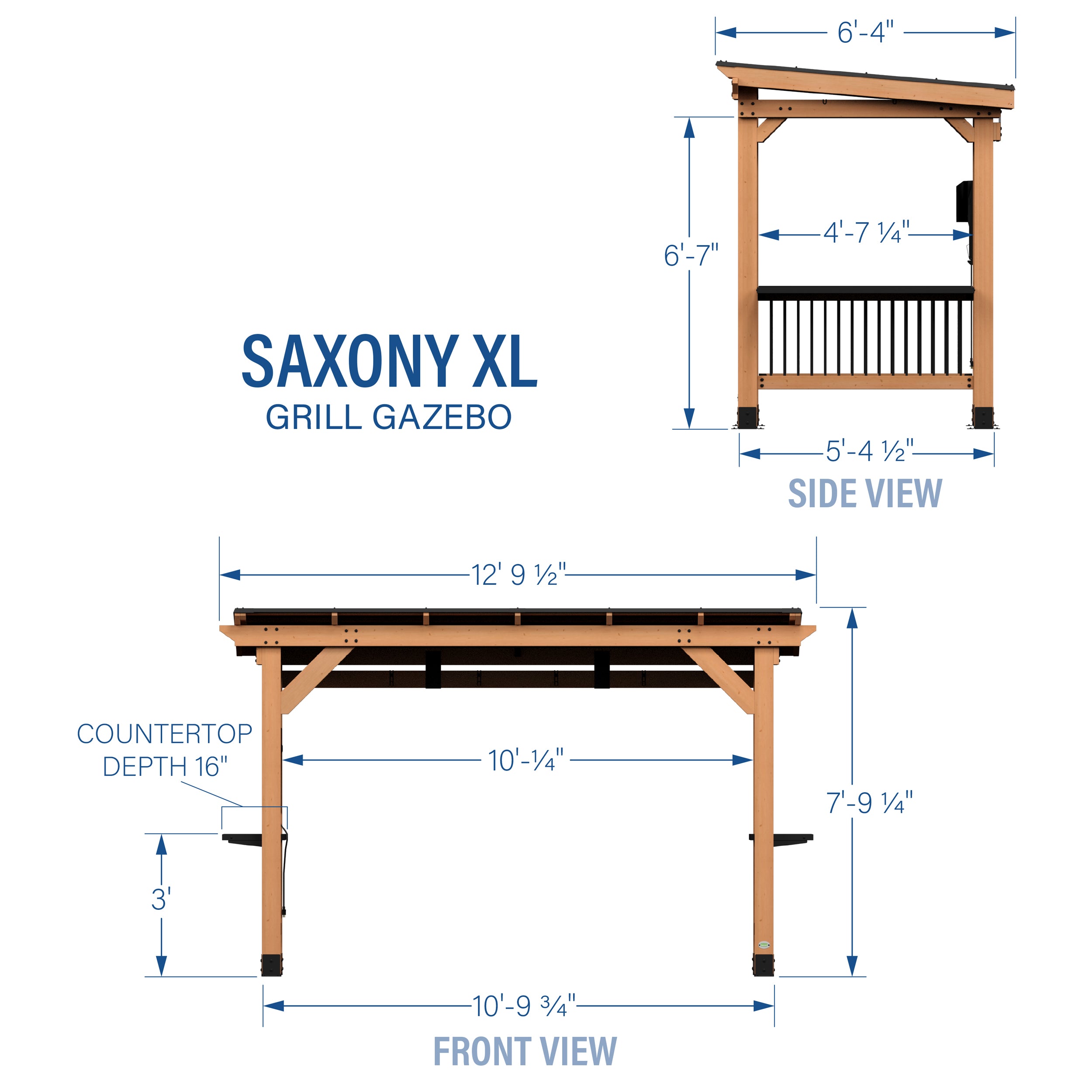 Saxony XL Dimensions