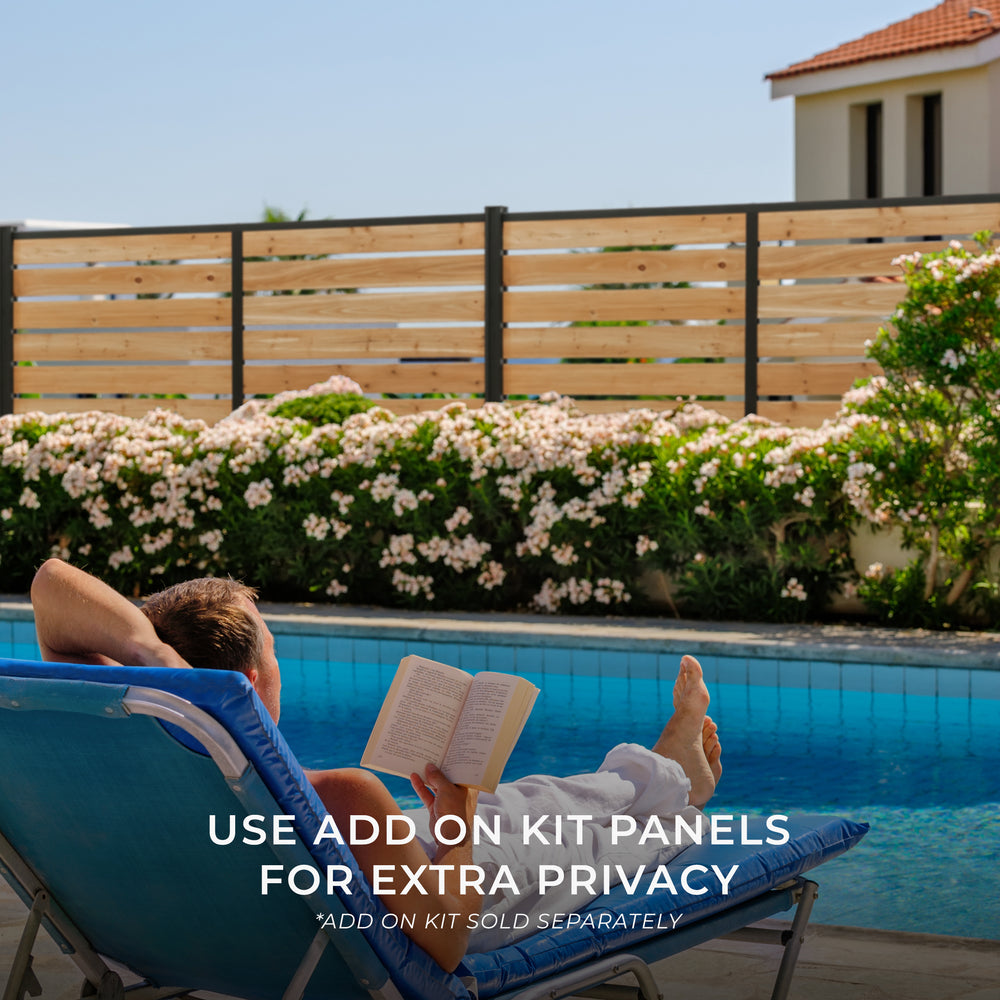 use add on kit panels for extra privacy