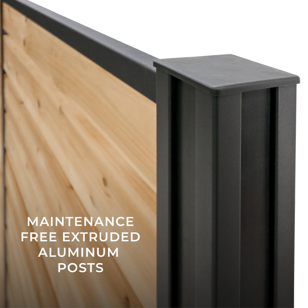 maintenance free extruded aluminum posts