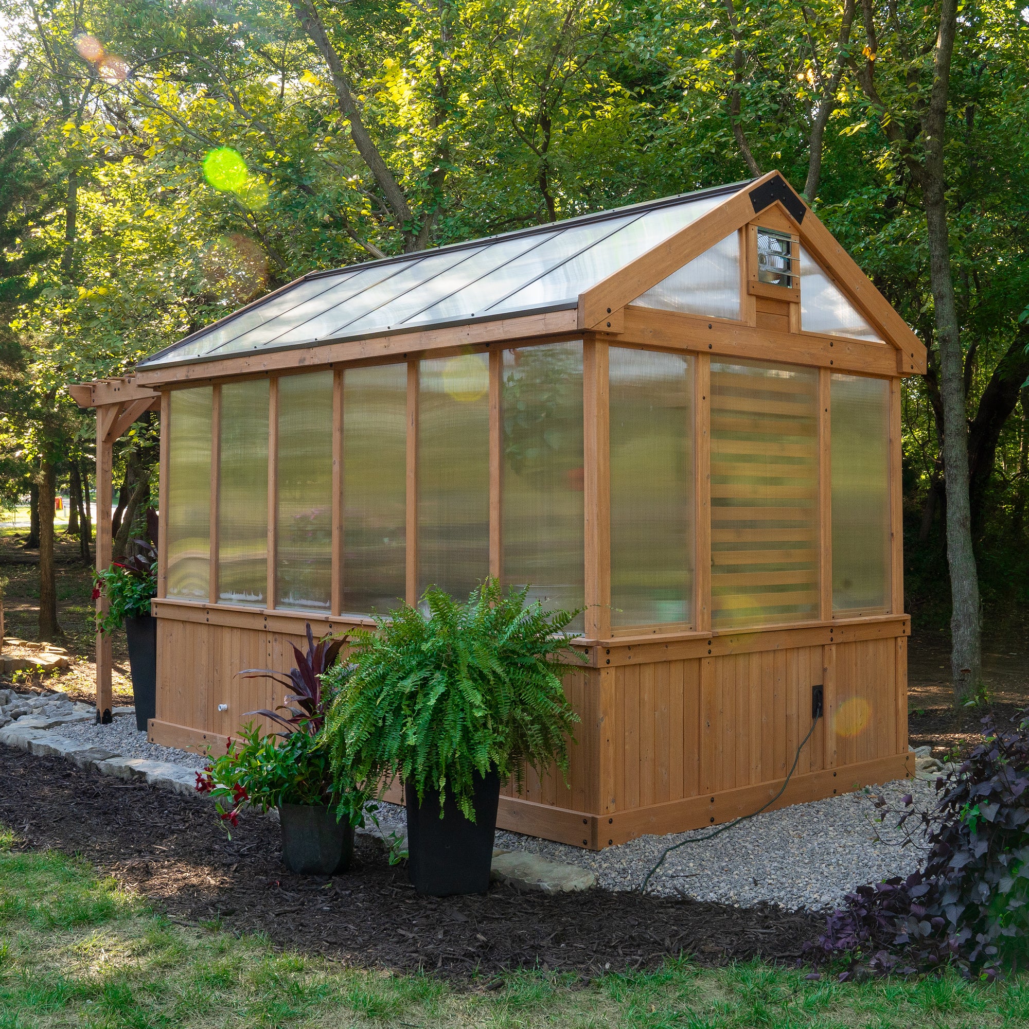 11x7 Bellerose Greenhouse Back