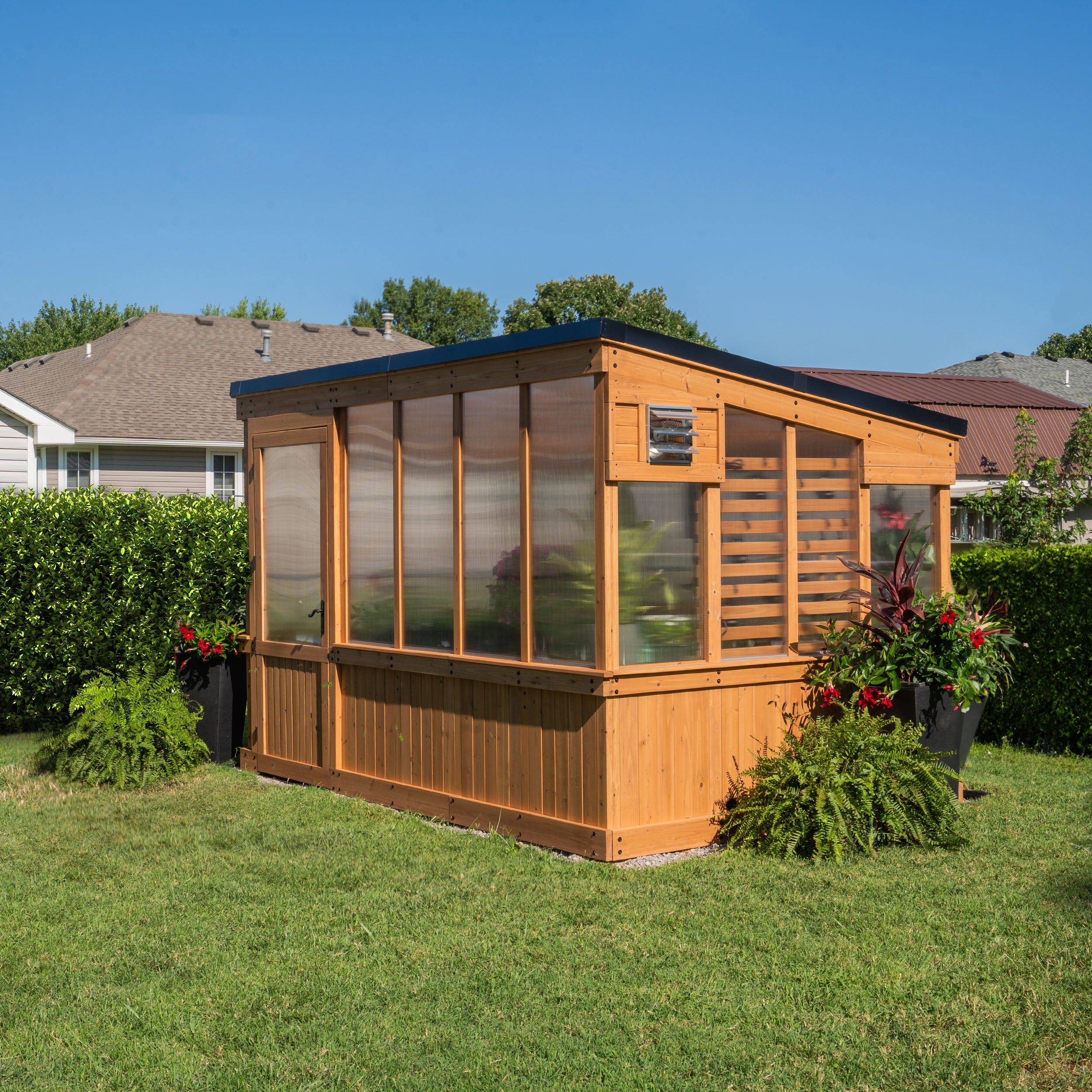 Zaile Sloped Roof Greenhouse