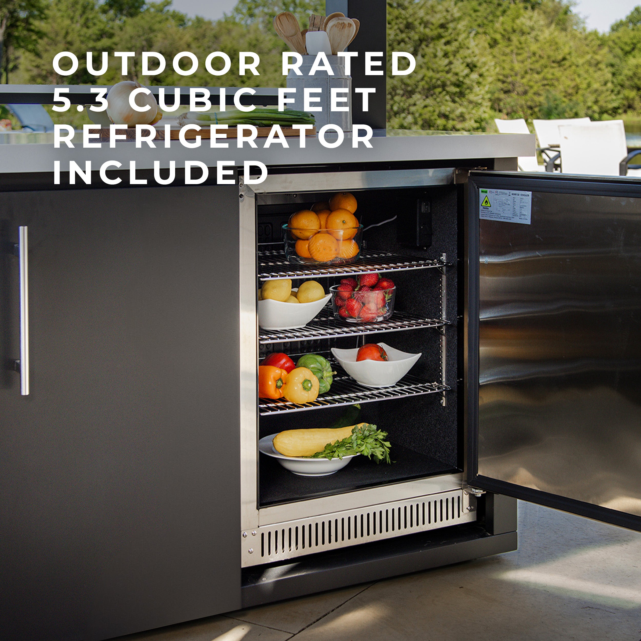 Fusion Fire Outdoor Kitchen Refrigerator