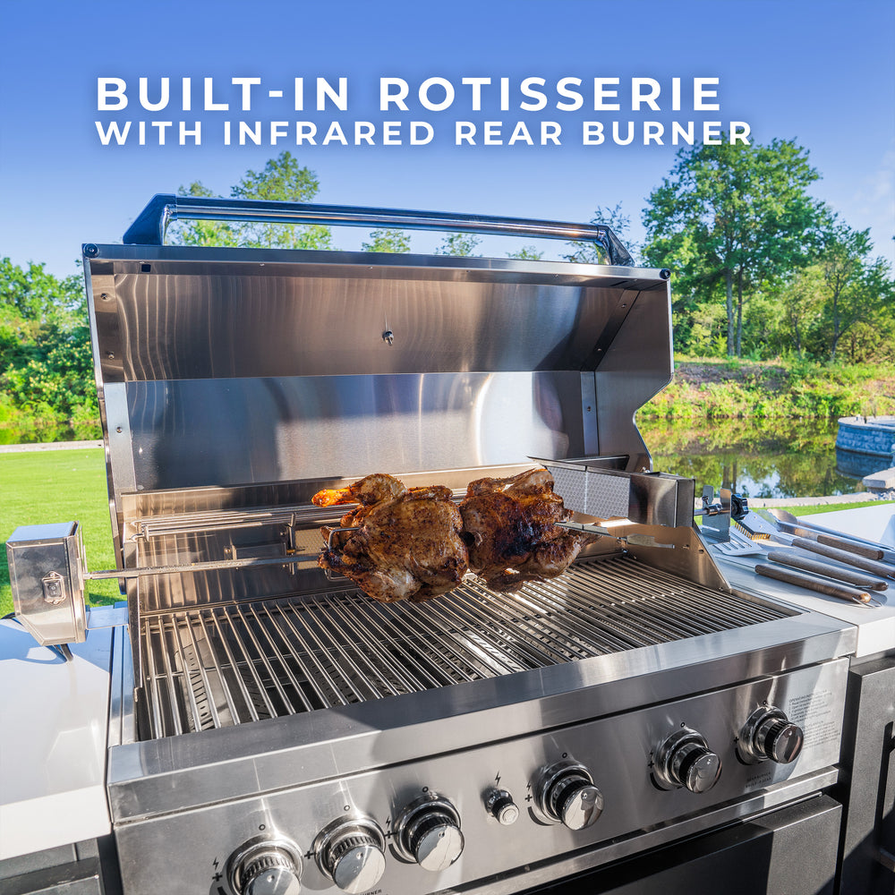 Fusion Fire Outdoor Kitchen Rotisserie