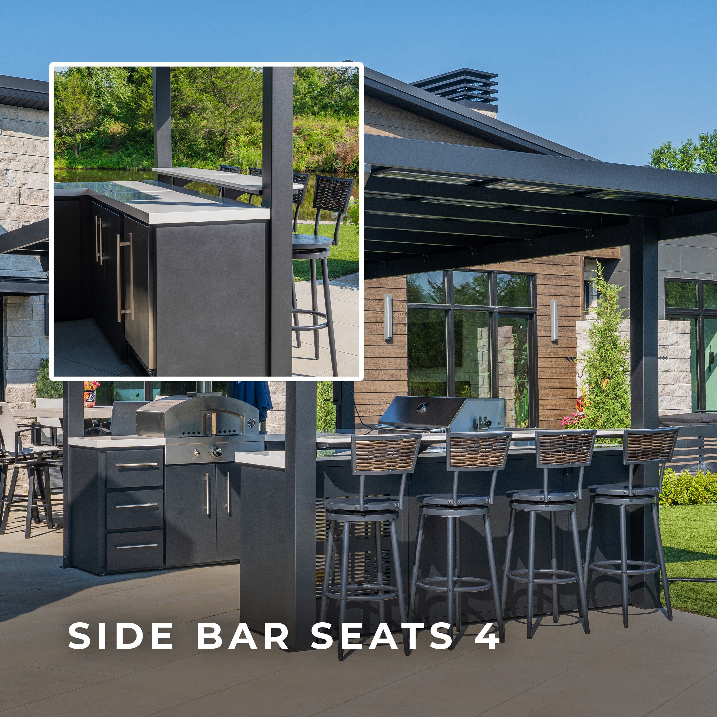 Fusion Fire Outdoor Kitchen Bar