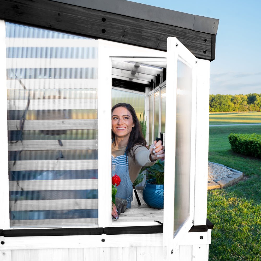 Willow Greenhouse Window Open