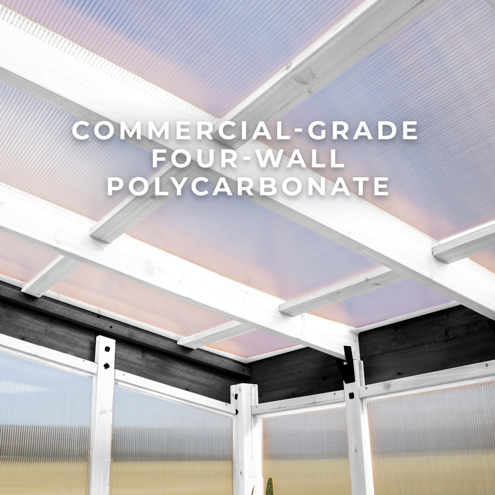 Commercial-grade four-wall polycarbonate