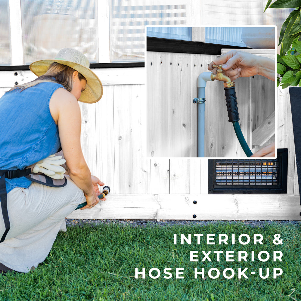 interior & exterior hose hook-up