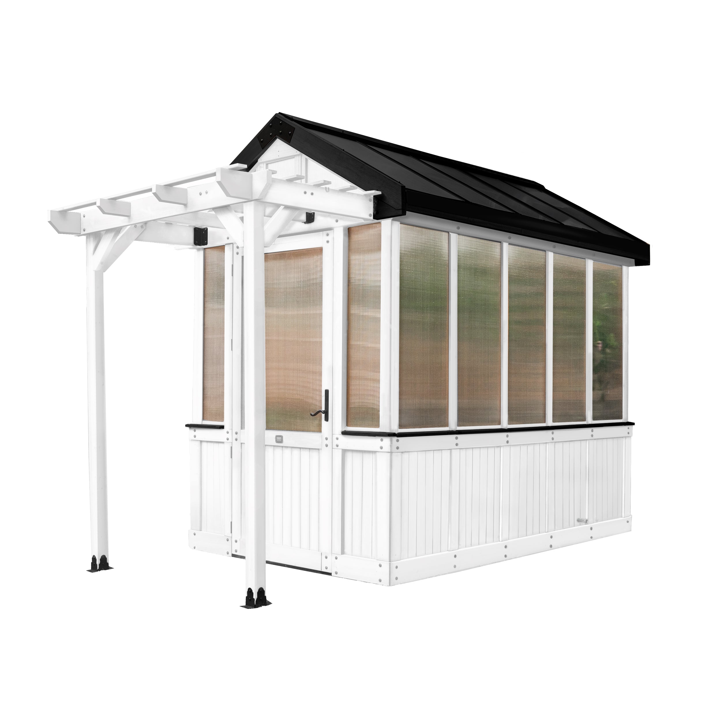 9x6 White Bellerose Greenhouse