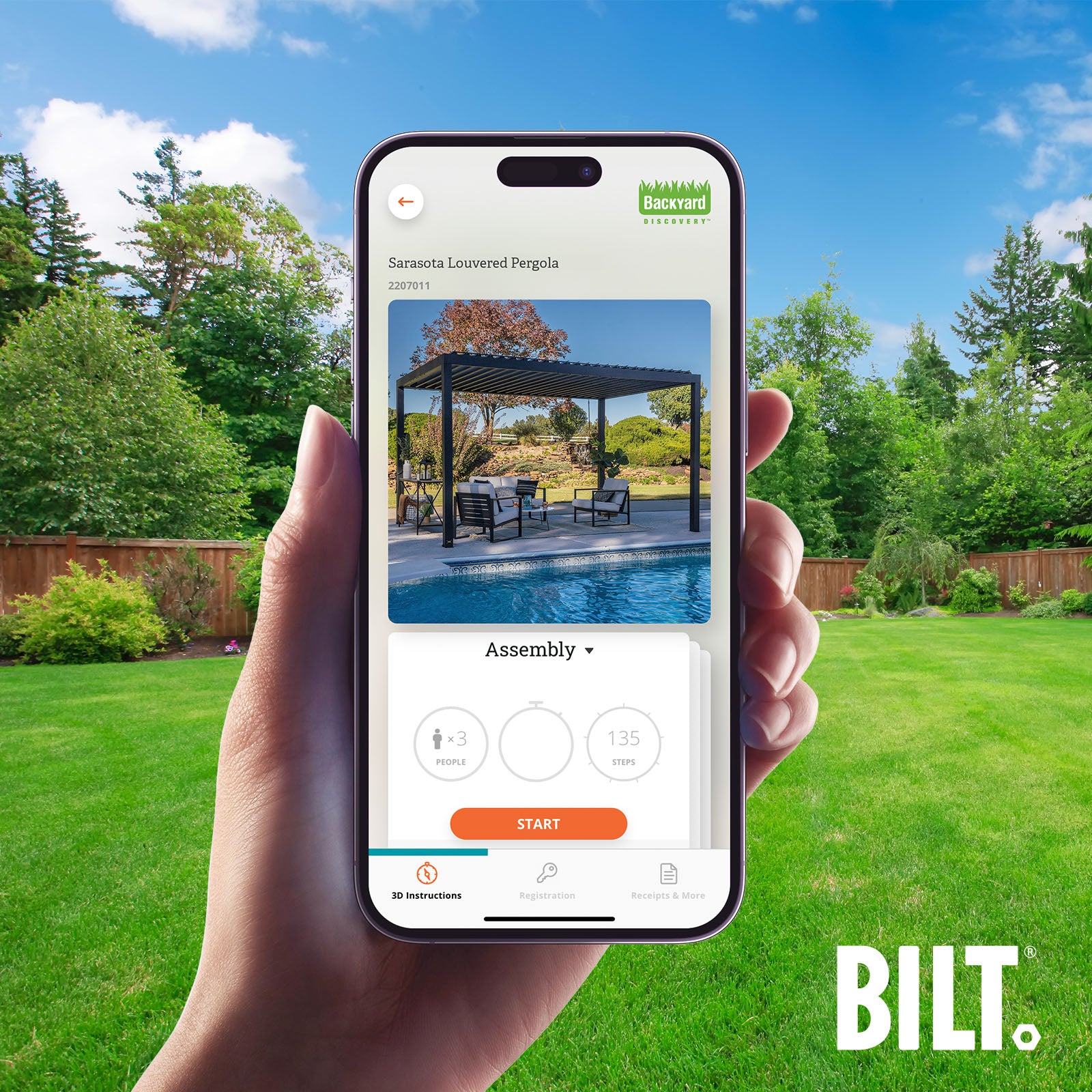 BILT App - 14x10 Sarasota Pergola