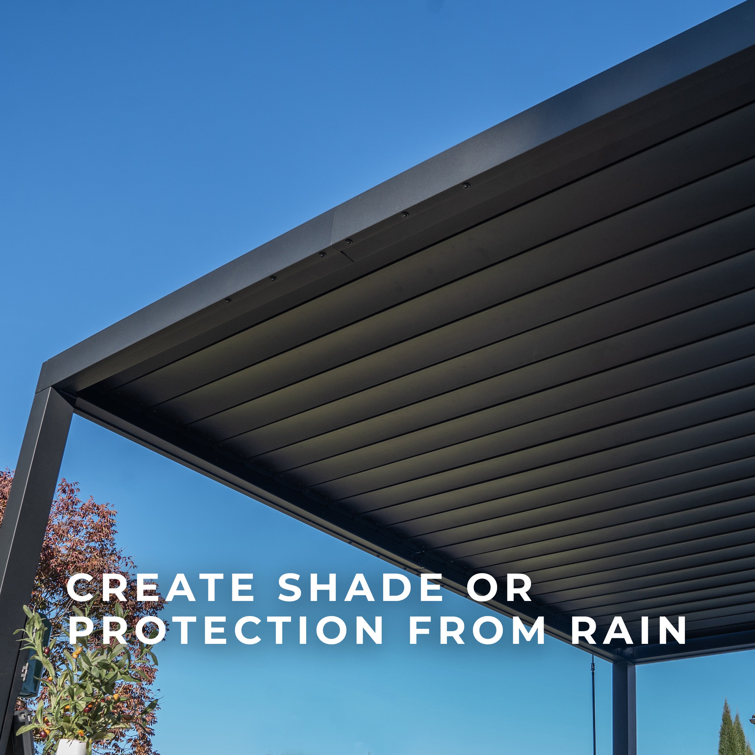 Create shade or protection from rain