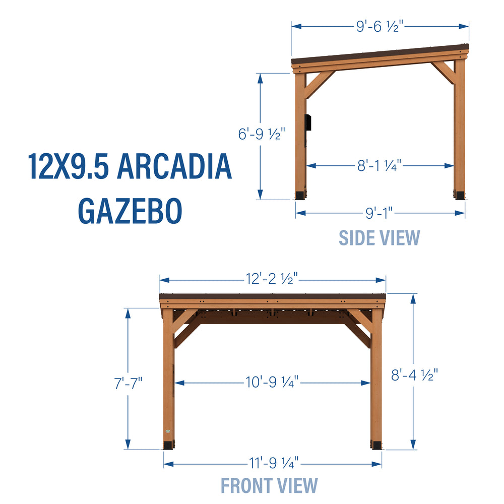 12x9.5 Arcadia Dimensions