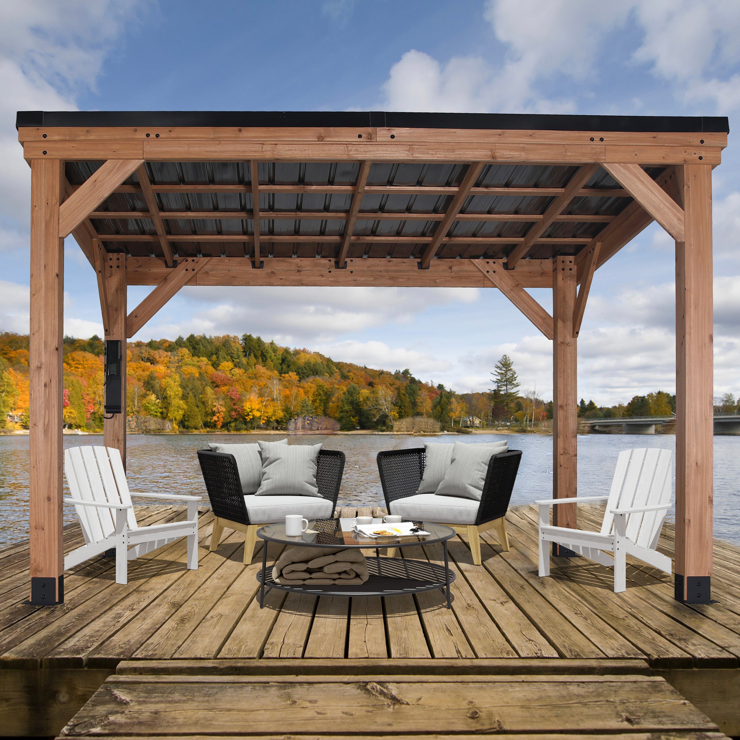 12x9.5 Arcadia Gazebo by the lake