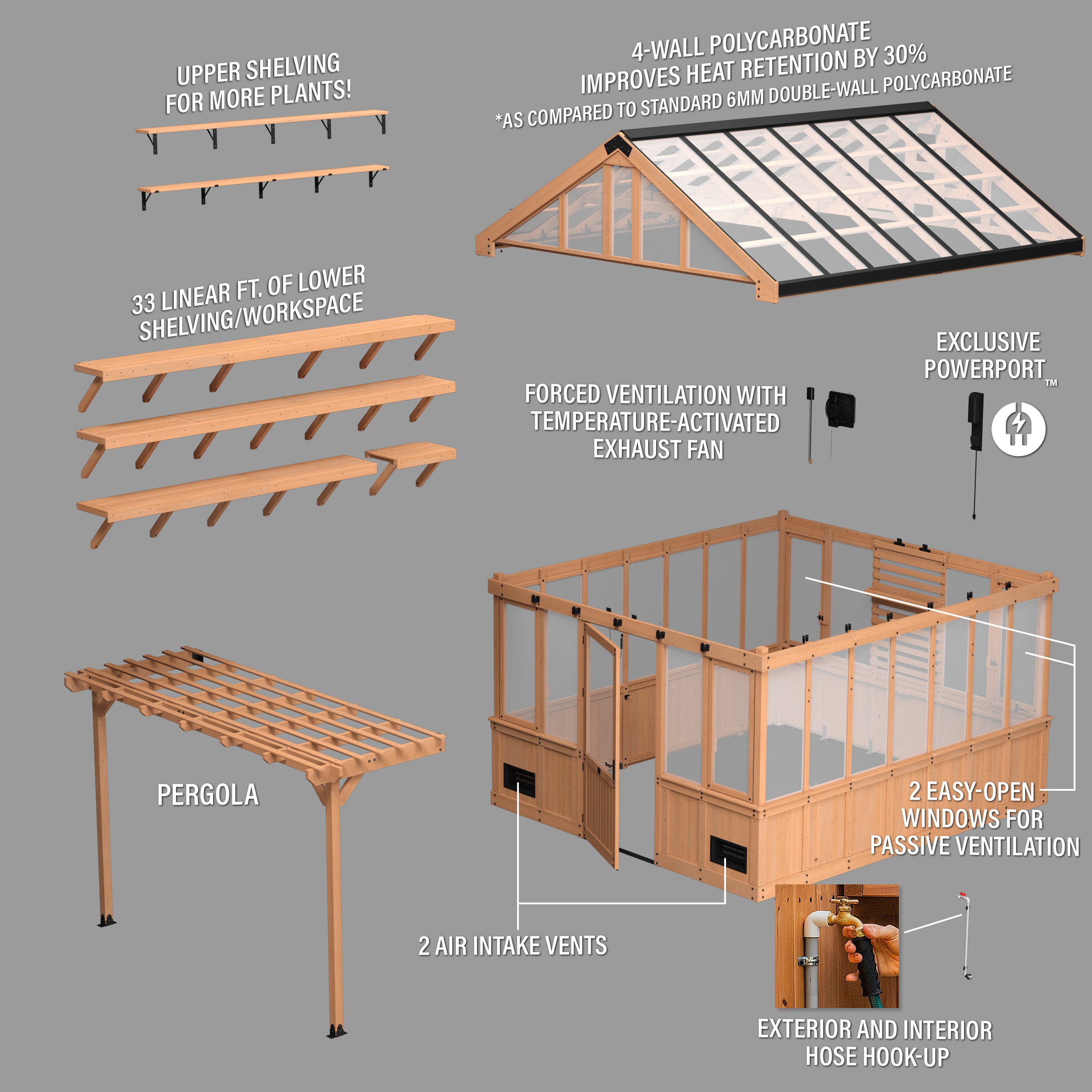 XL Bellerose Greenhouse Exploded View