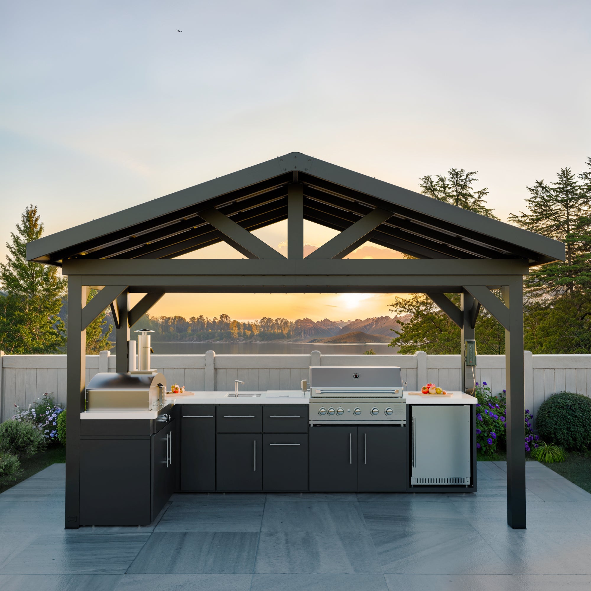 Lancaster L-Shaped Outdoor Kitchen