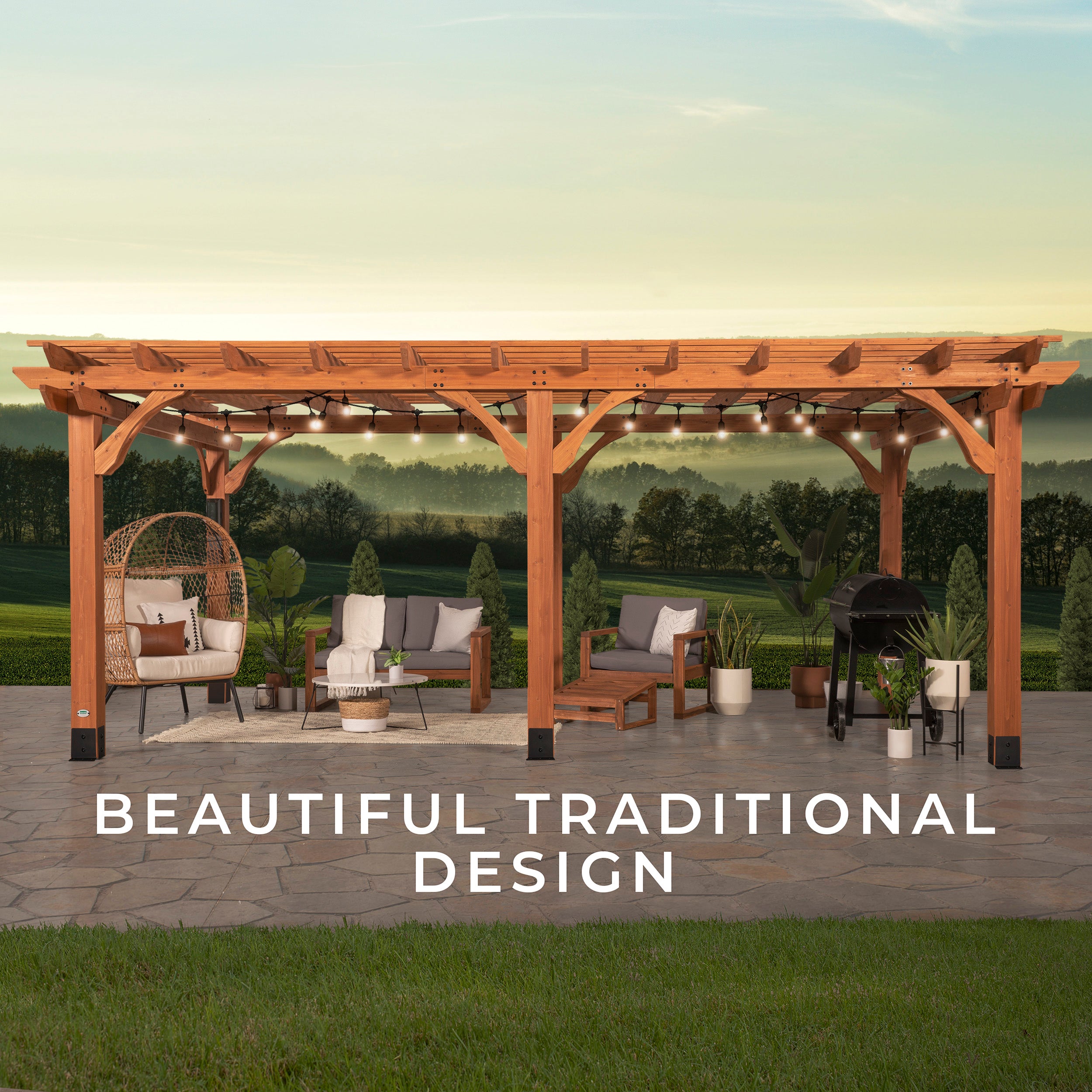 24x12 Beaumont Traditional Pergola