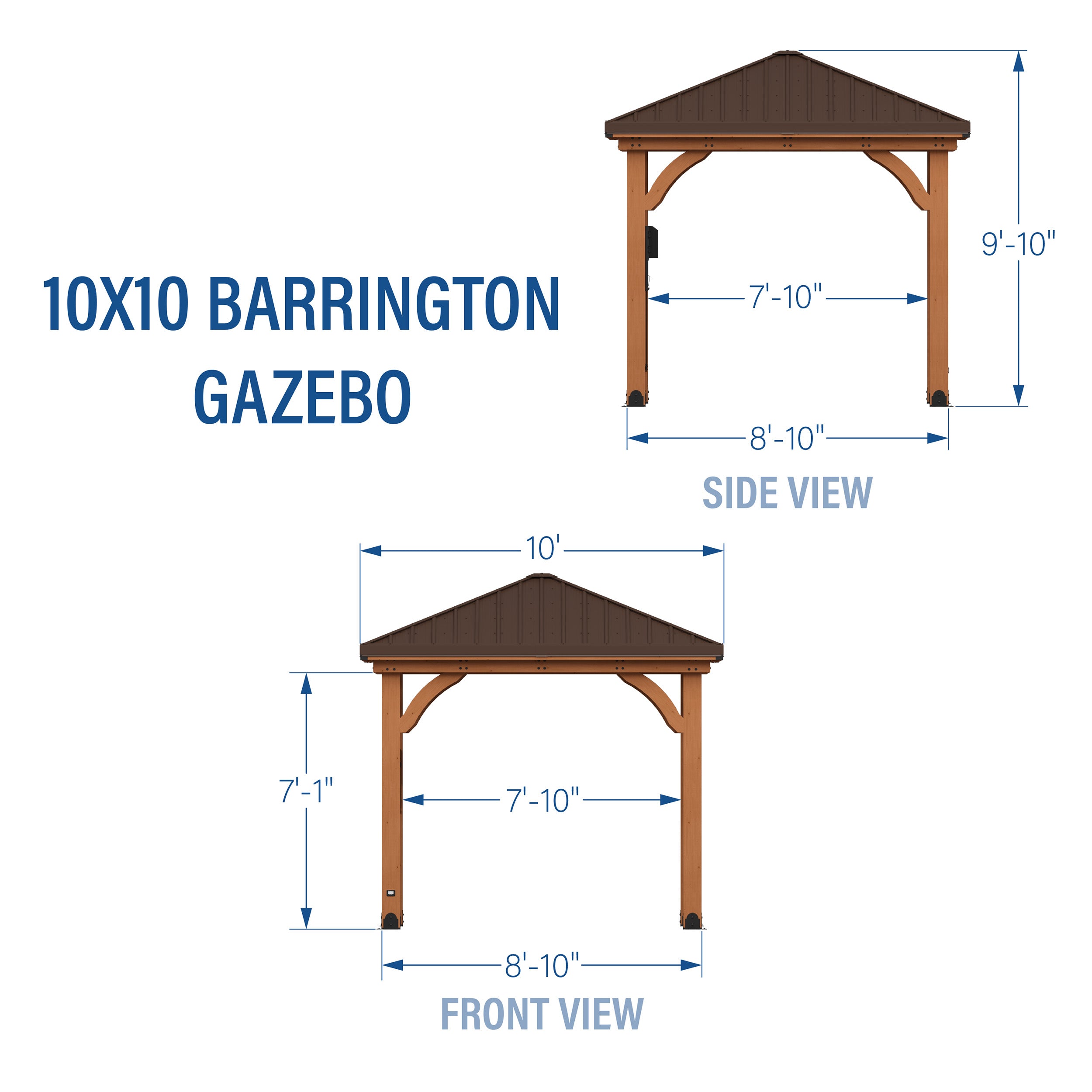 10x10 Barrington Dimensions