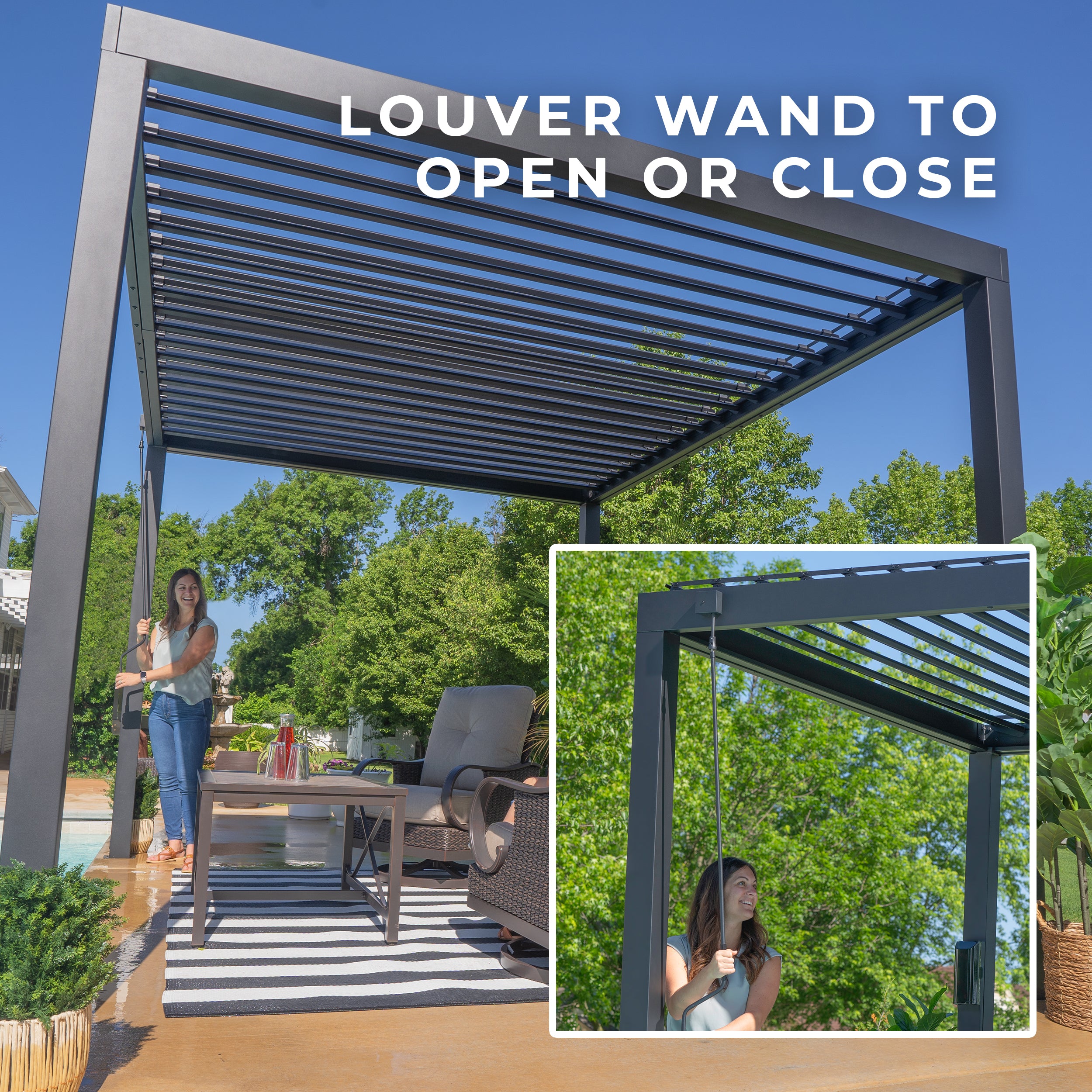 Louver Wand to open or close