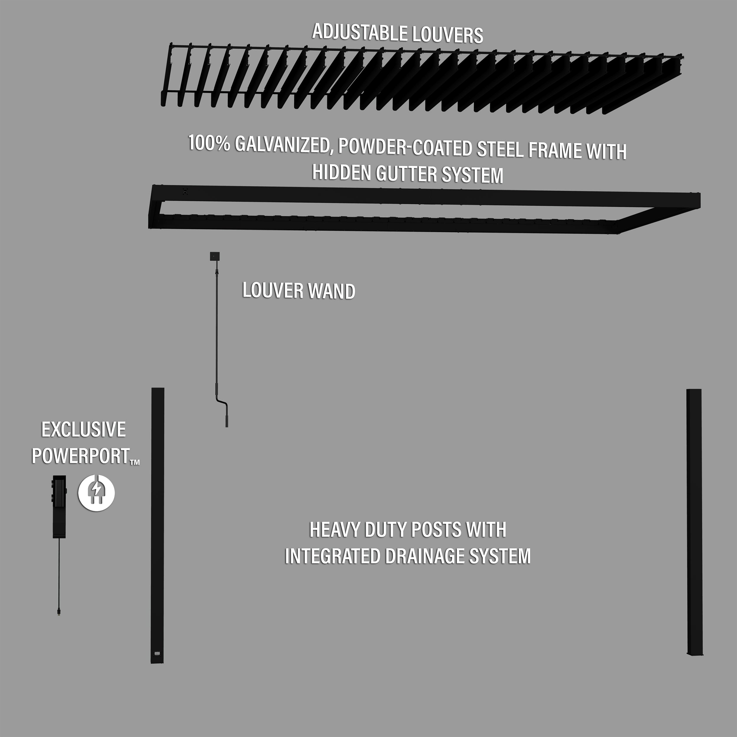 16x10 Evanston Exploded View