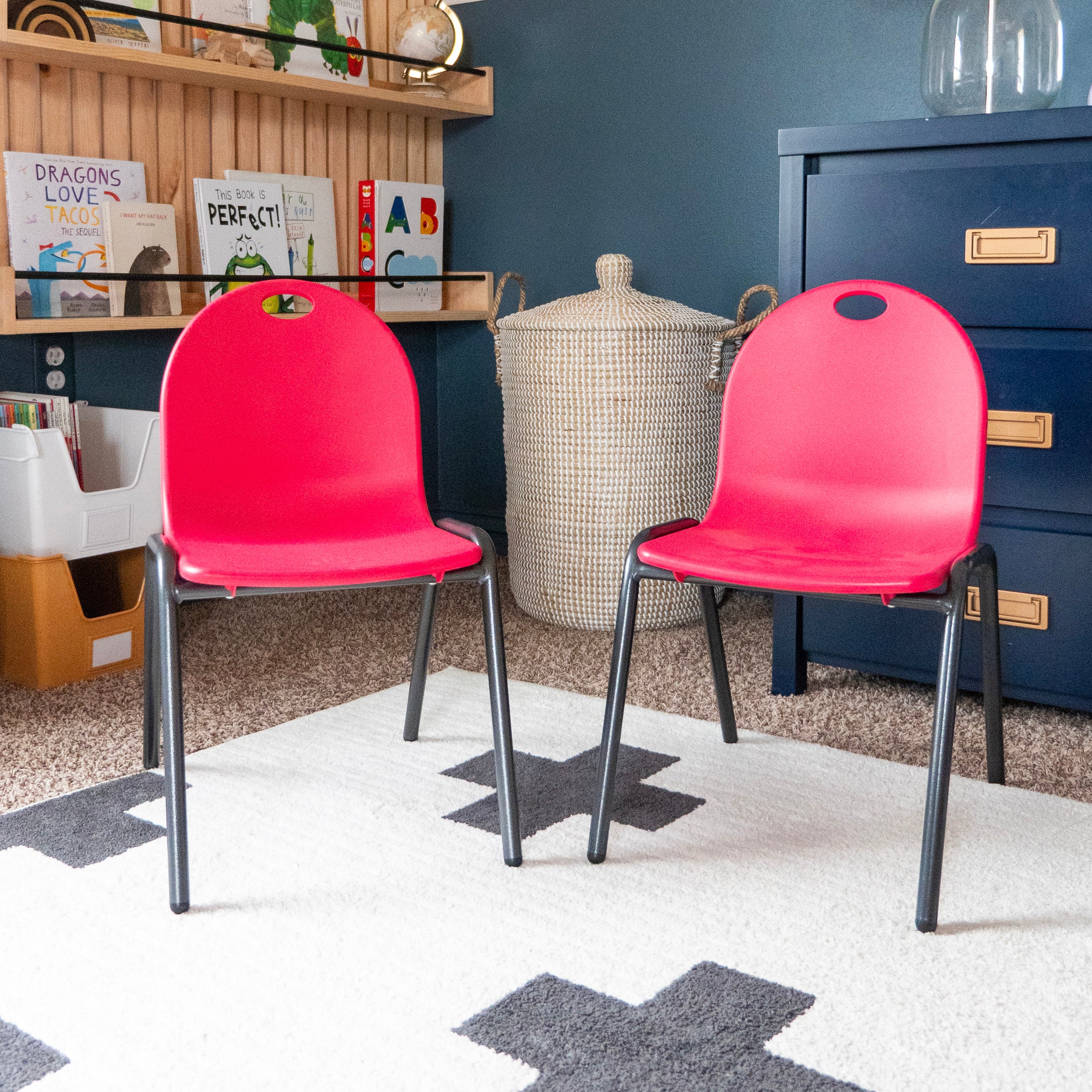 2 Kid's Stacking Chairs 