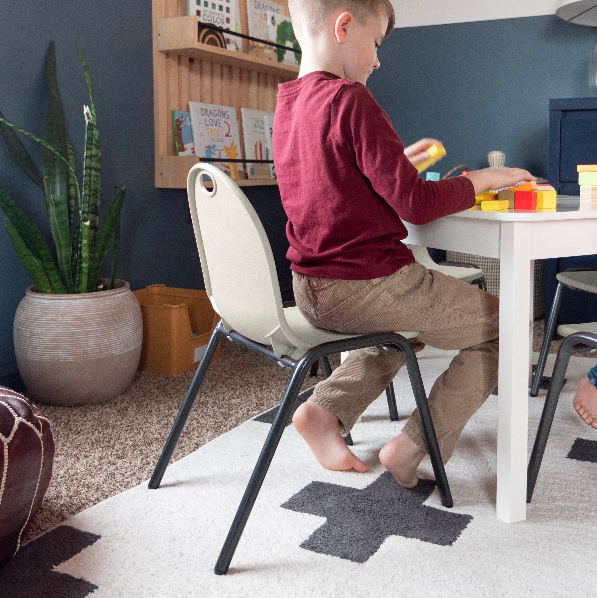 ivory kids stacking chairs