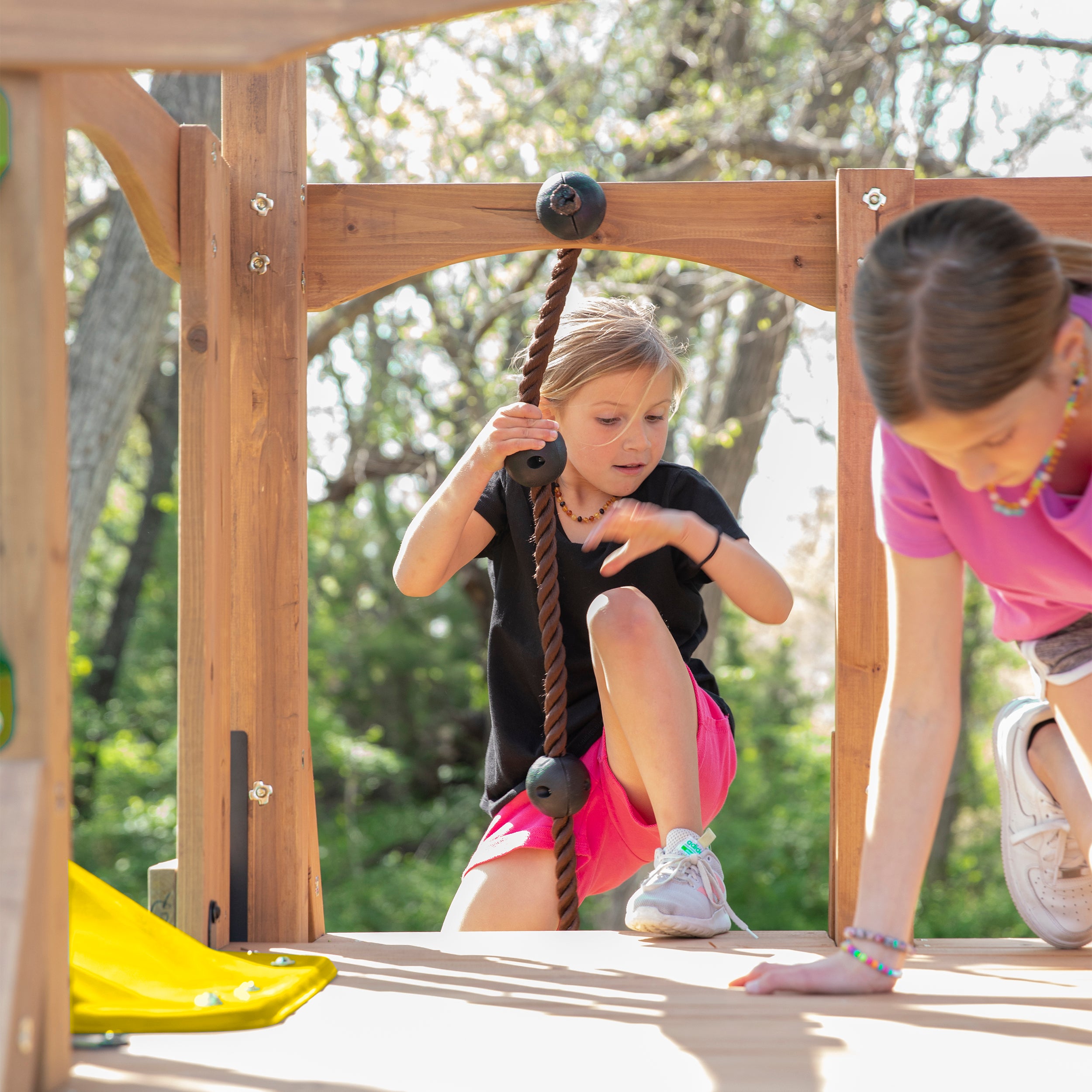 Endeavor II Yellow Slide Rope Climber