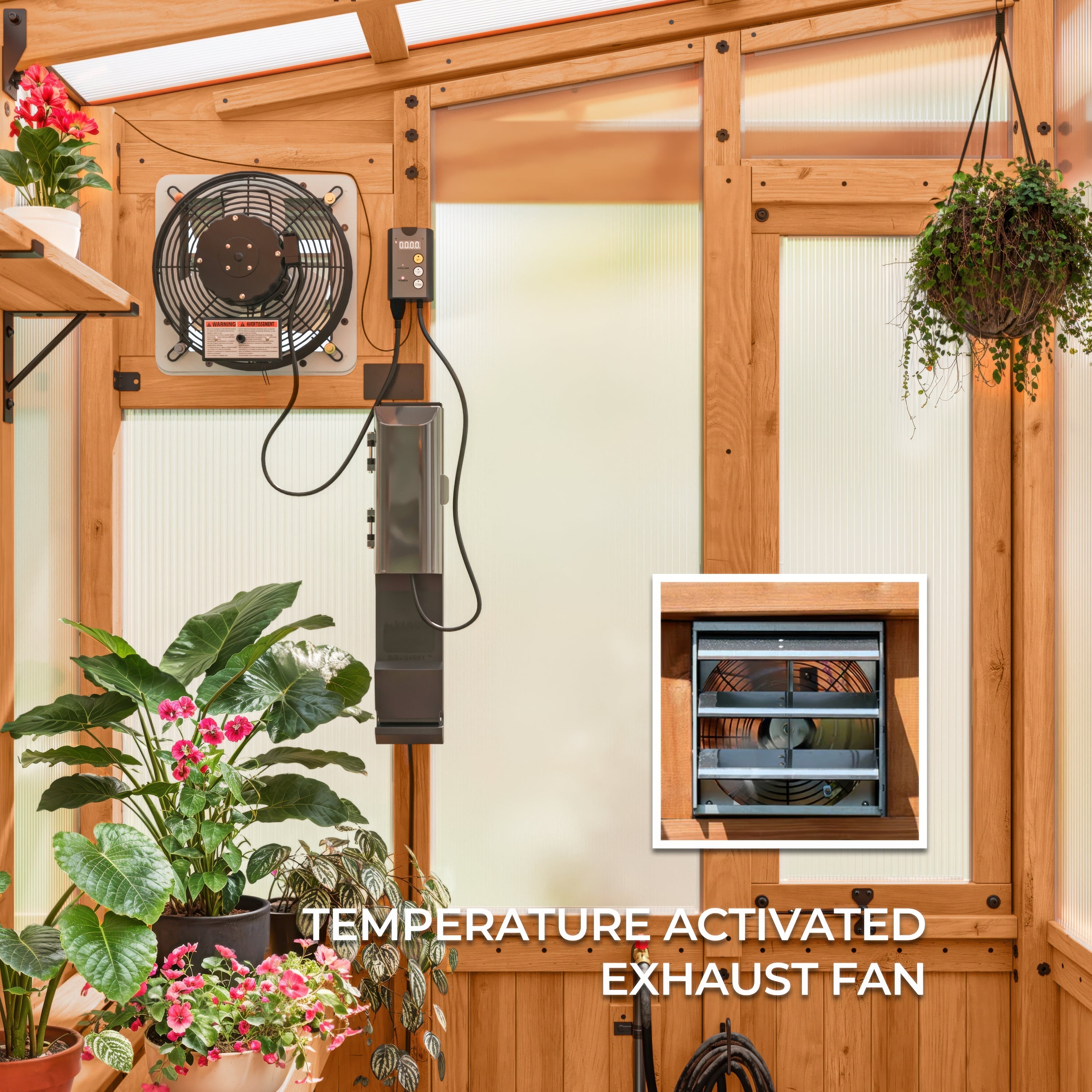 9x6 Poppy Greenhouse Exhaust Fan