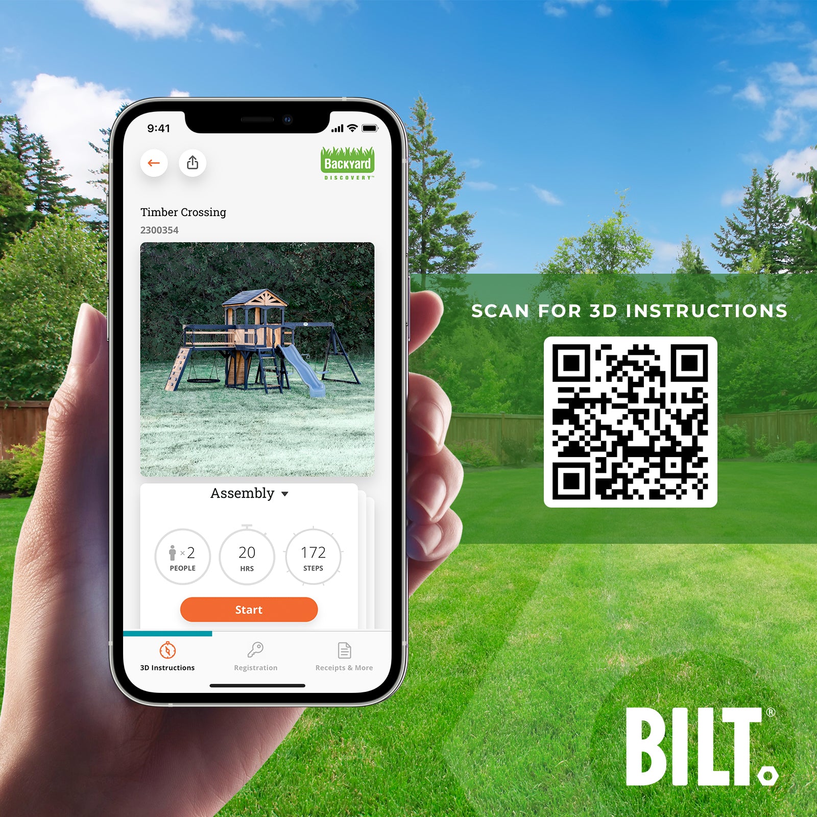 BILT App Timber Crossing - Easy Assembly