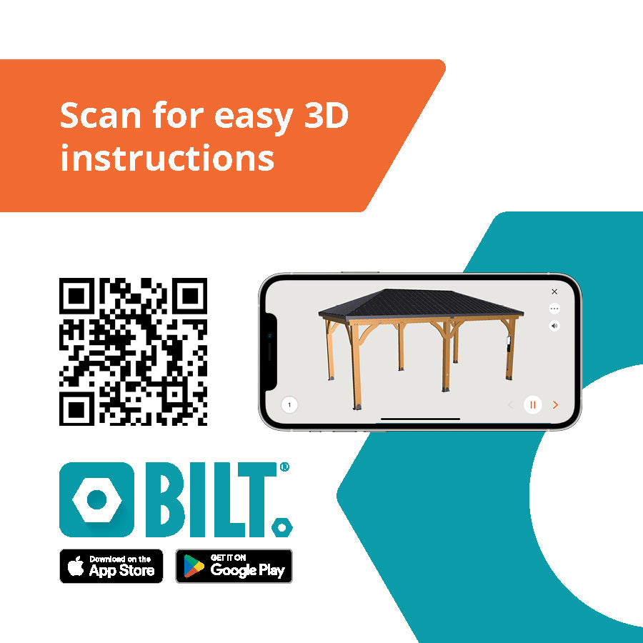 BILT App 20x12 Barrington Gazebo Carport