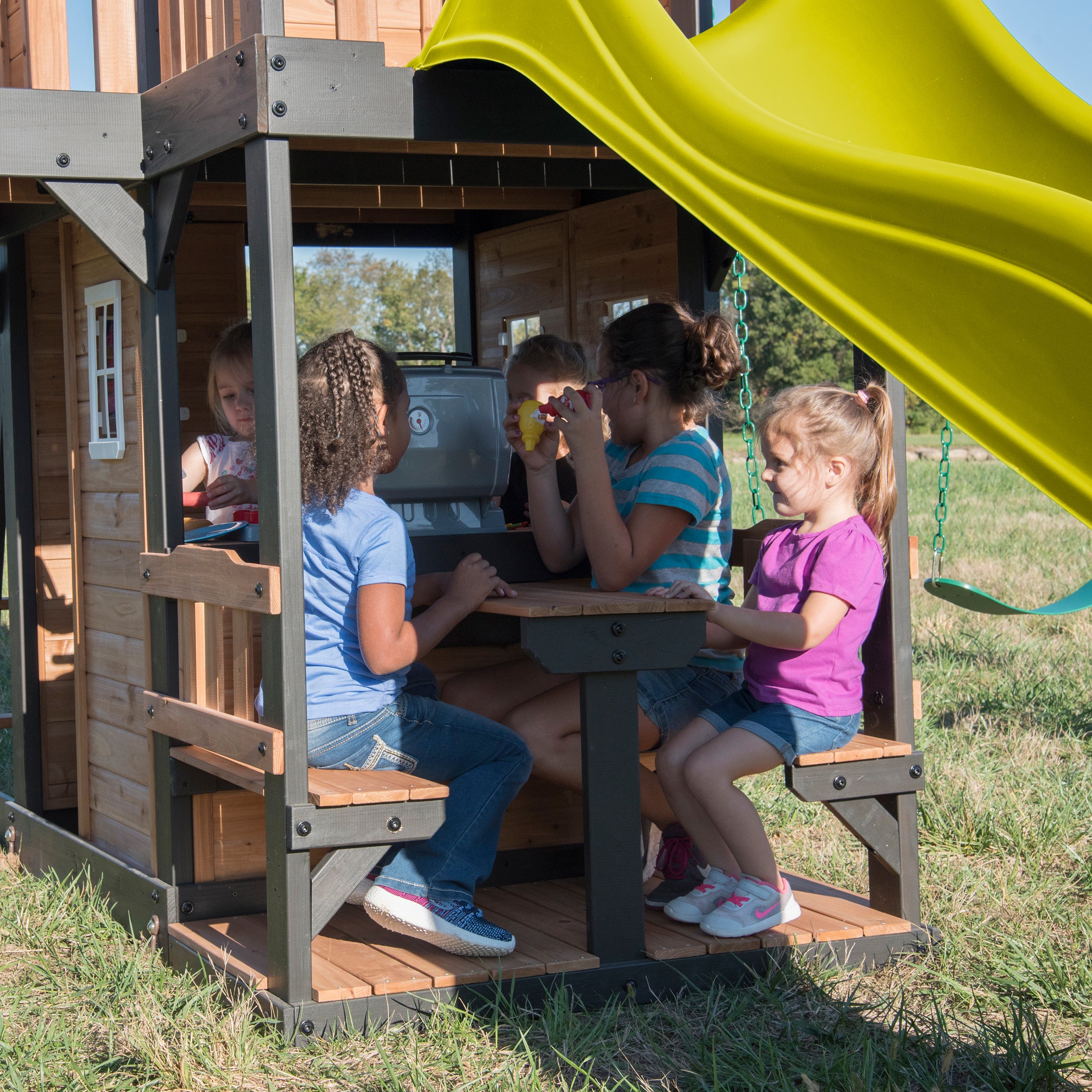 Canyon Creek Yellow Slide Bench