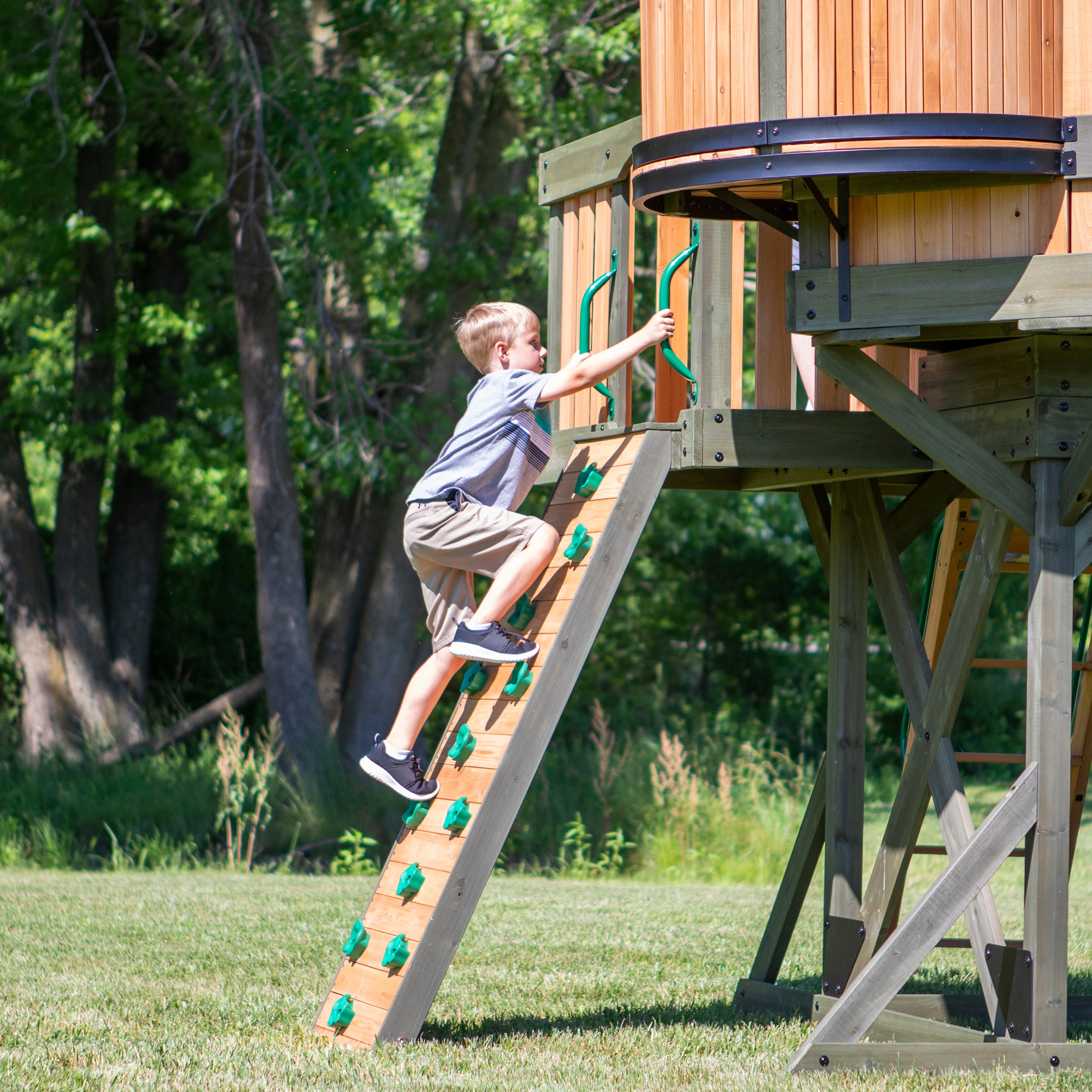 rock climbing wall