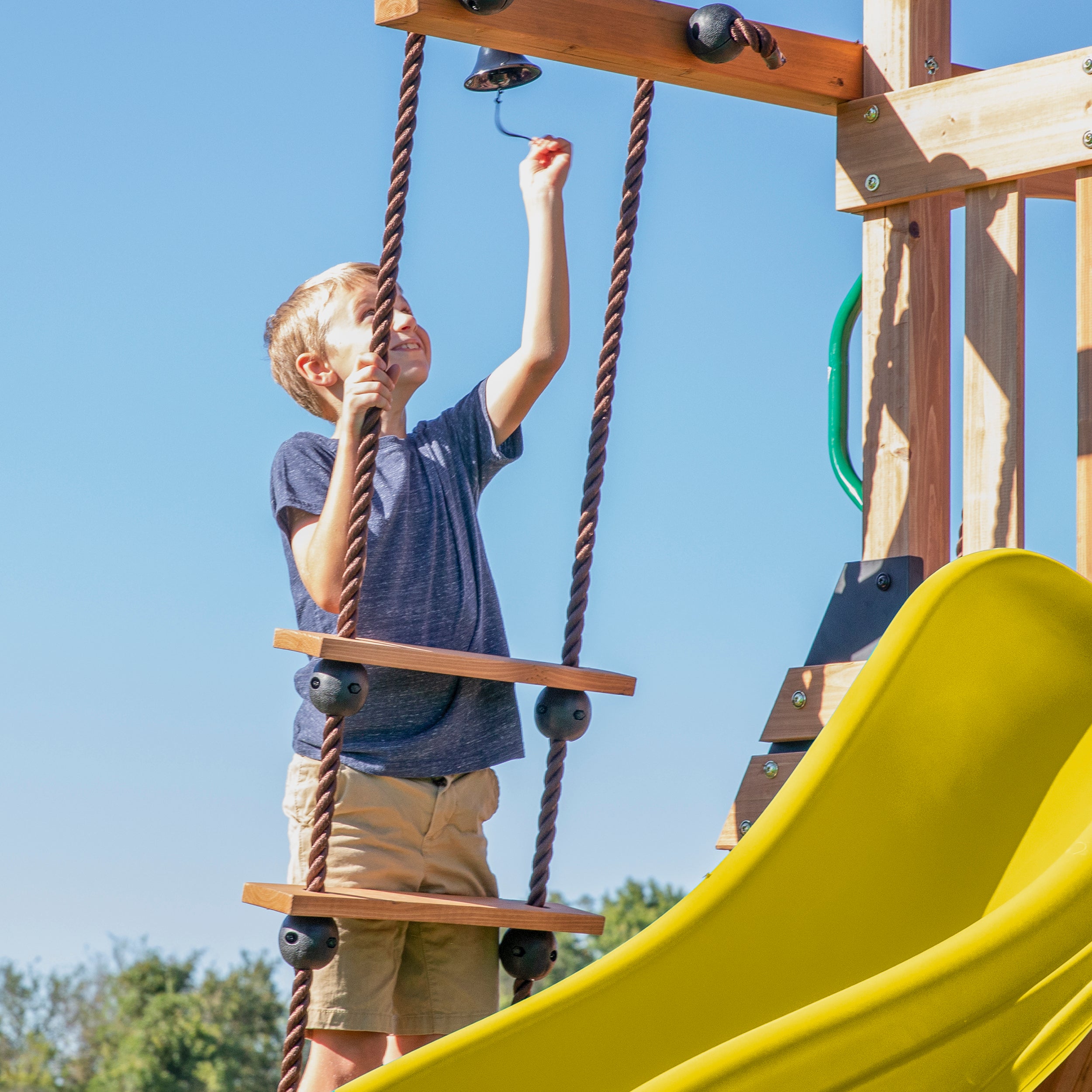 Endeavor Swing Set Yellow Slide Bell