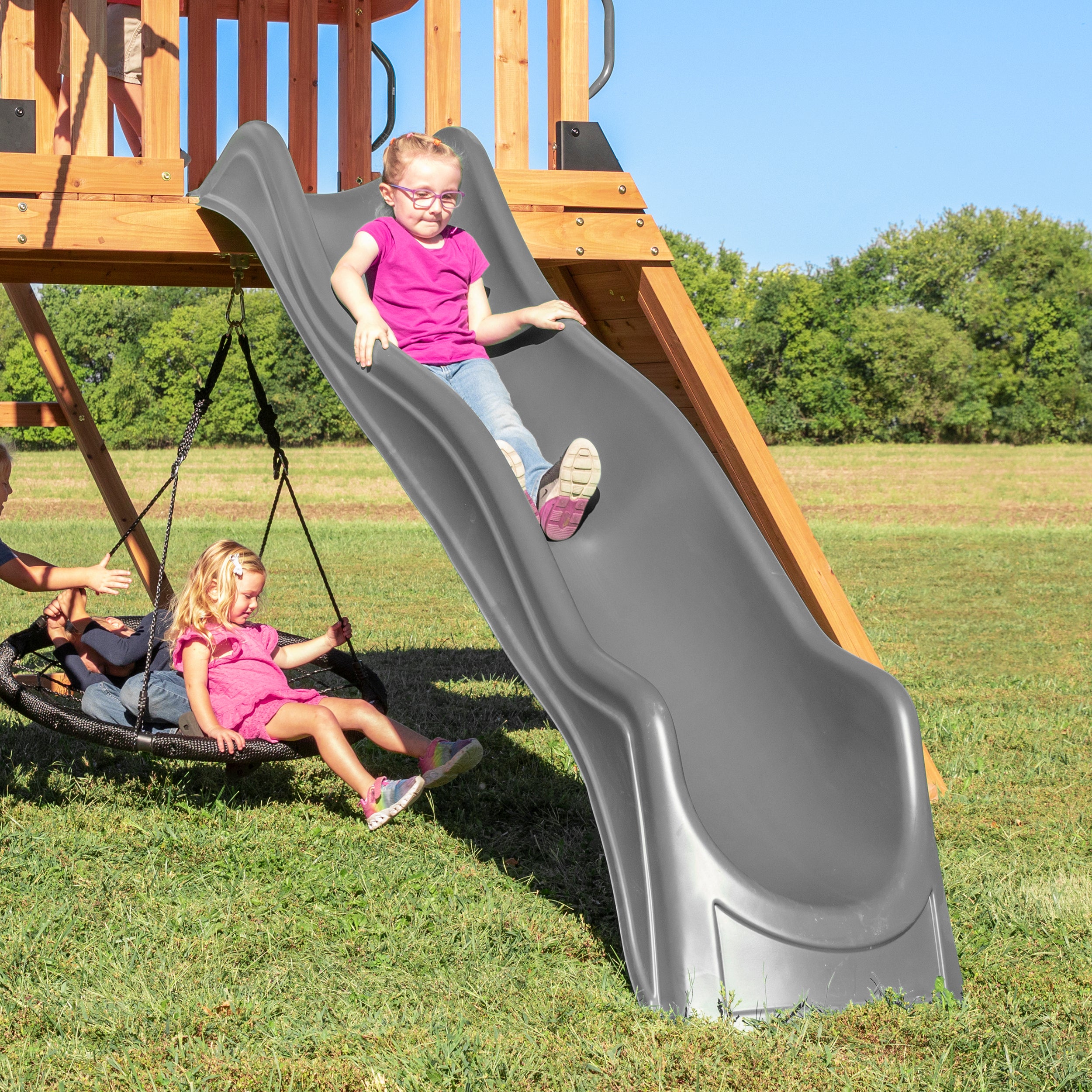 Endeavor Swing Set Gray Slide