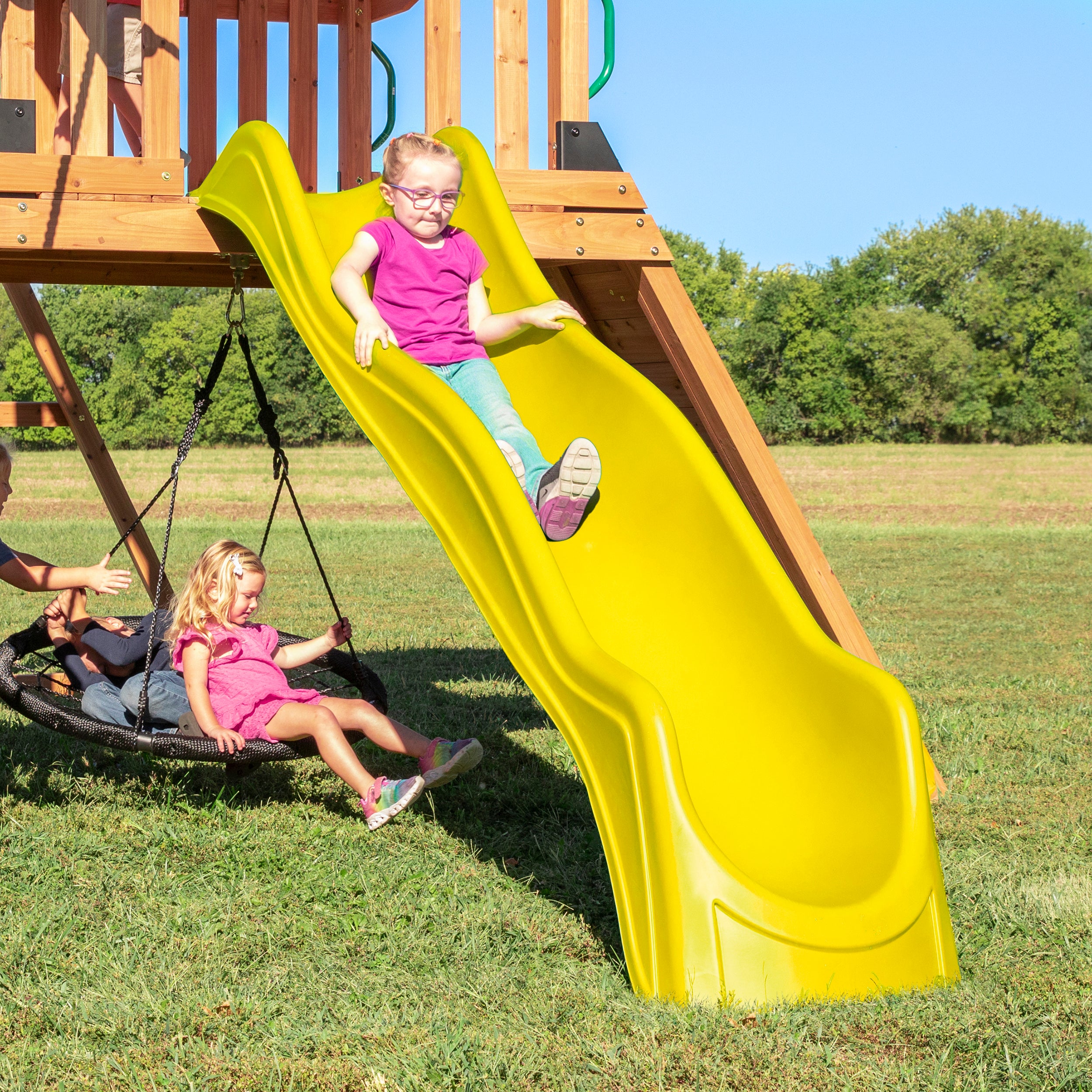 Endeavor Swing Set Yellow Slide