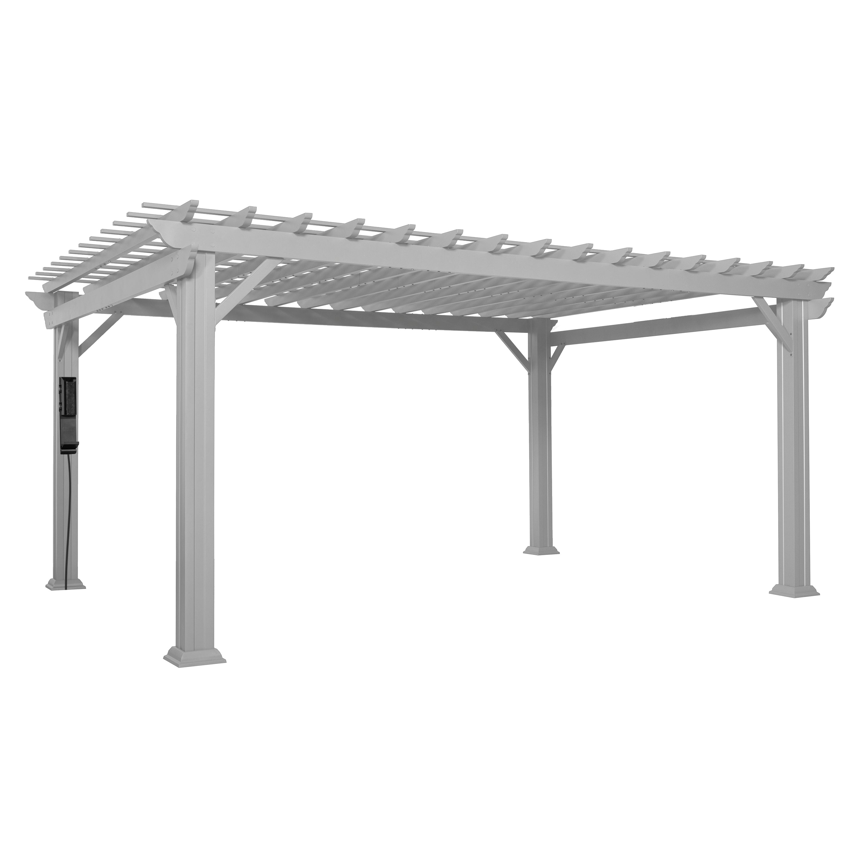 16x12 Hawthorne Traditional Steel Pergola 