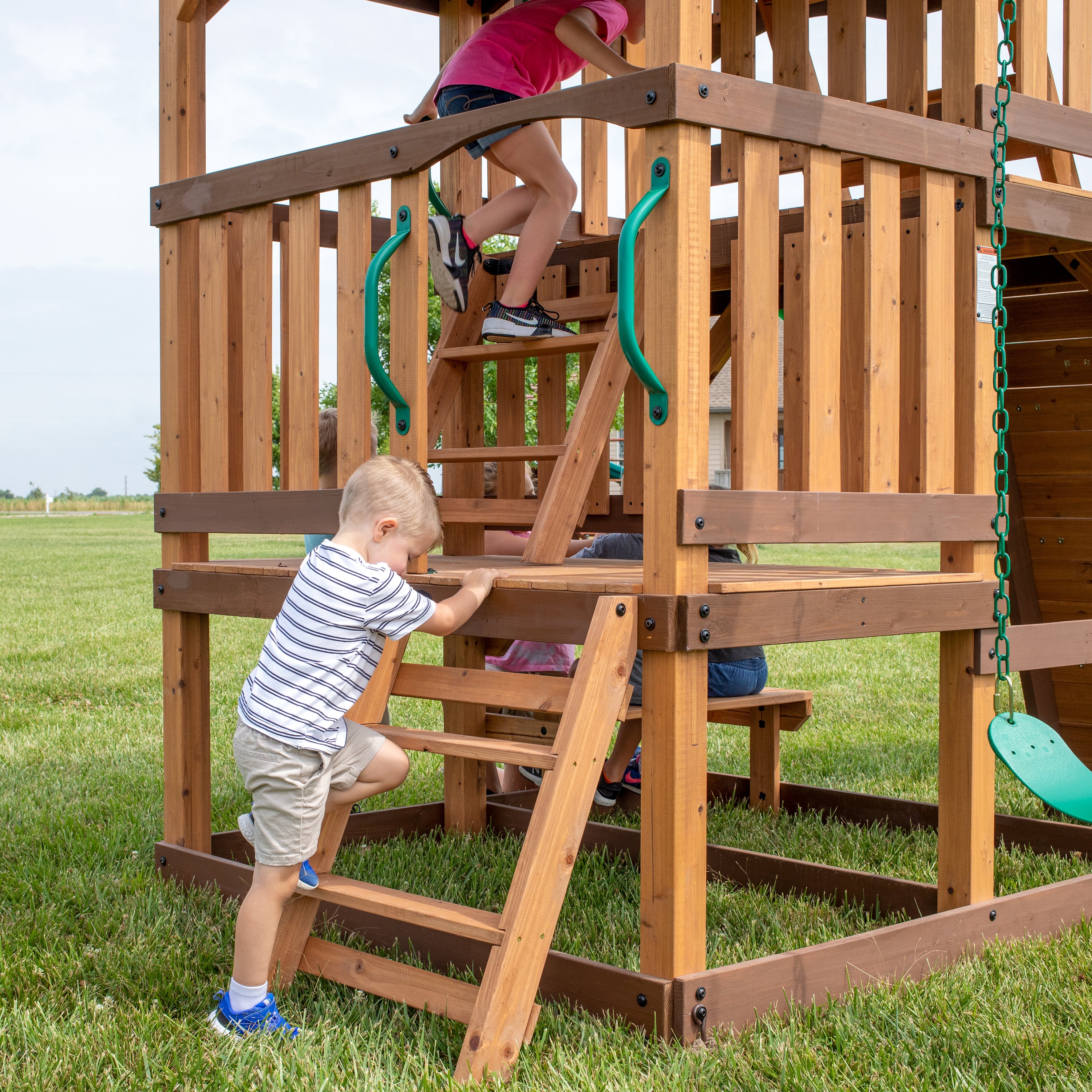 Highlander Swing Set ladder steps