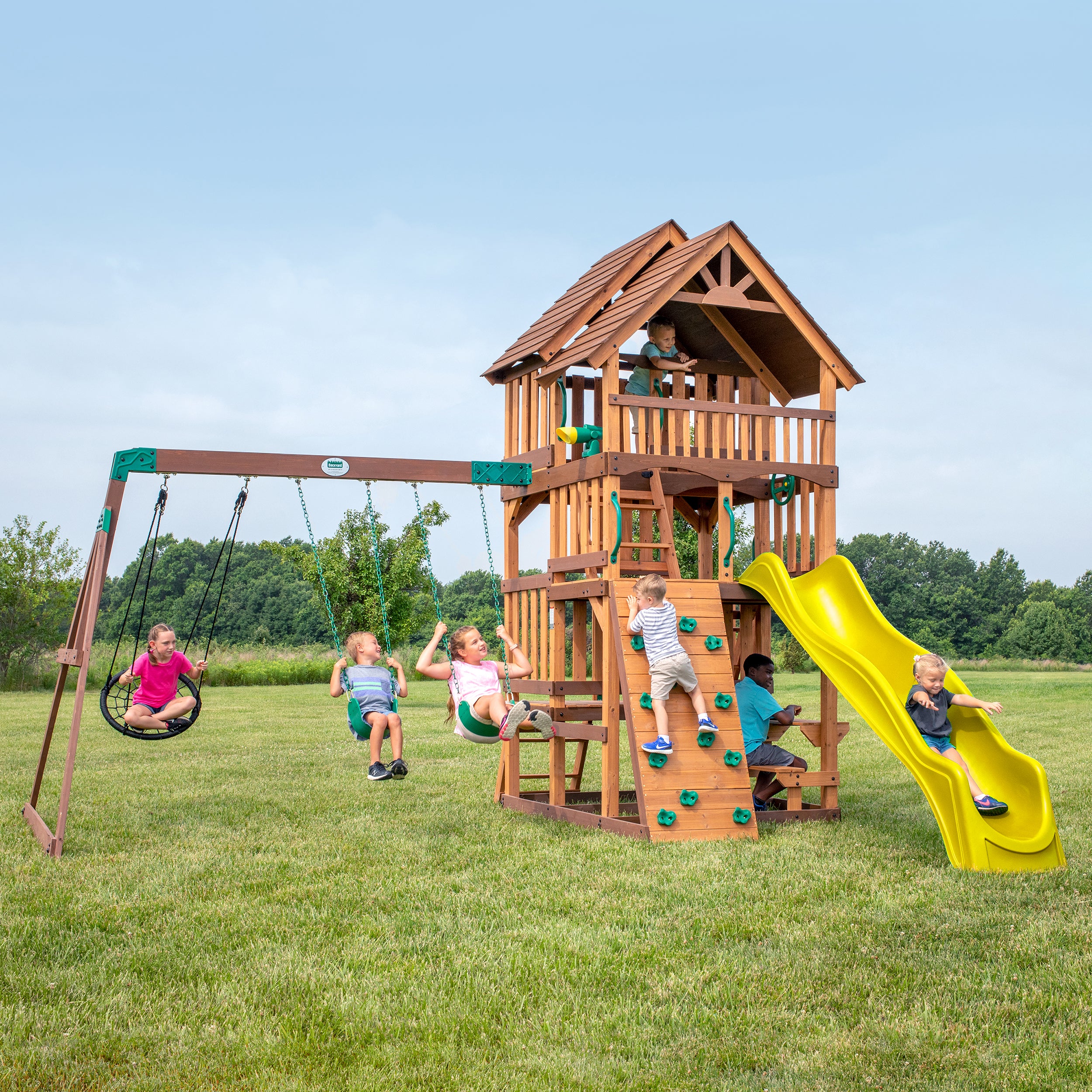 Highlander Swing Set Yellow Main