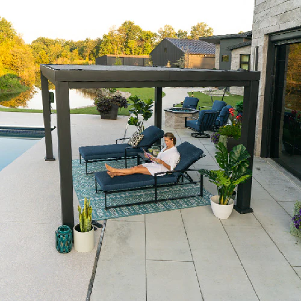 poolside pergola