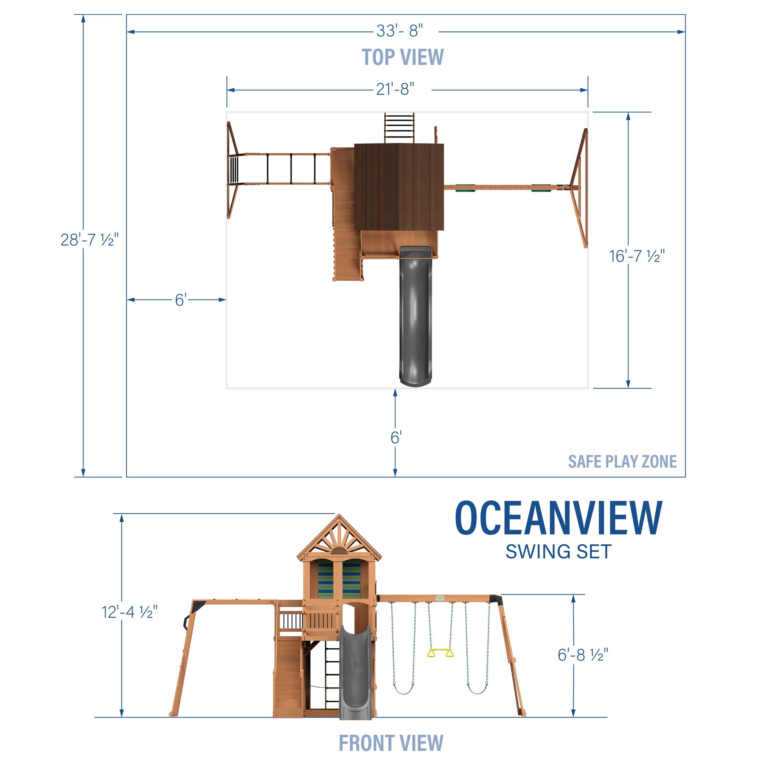 Oceanview Gray Dimensions