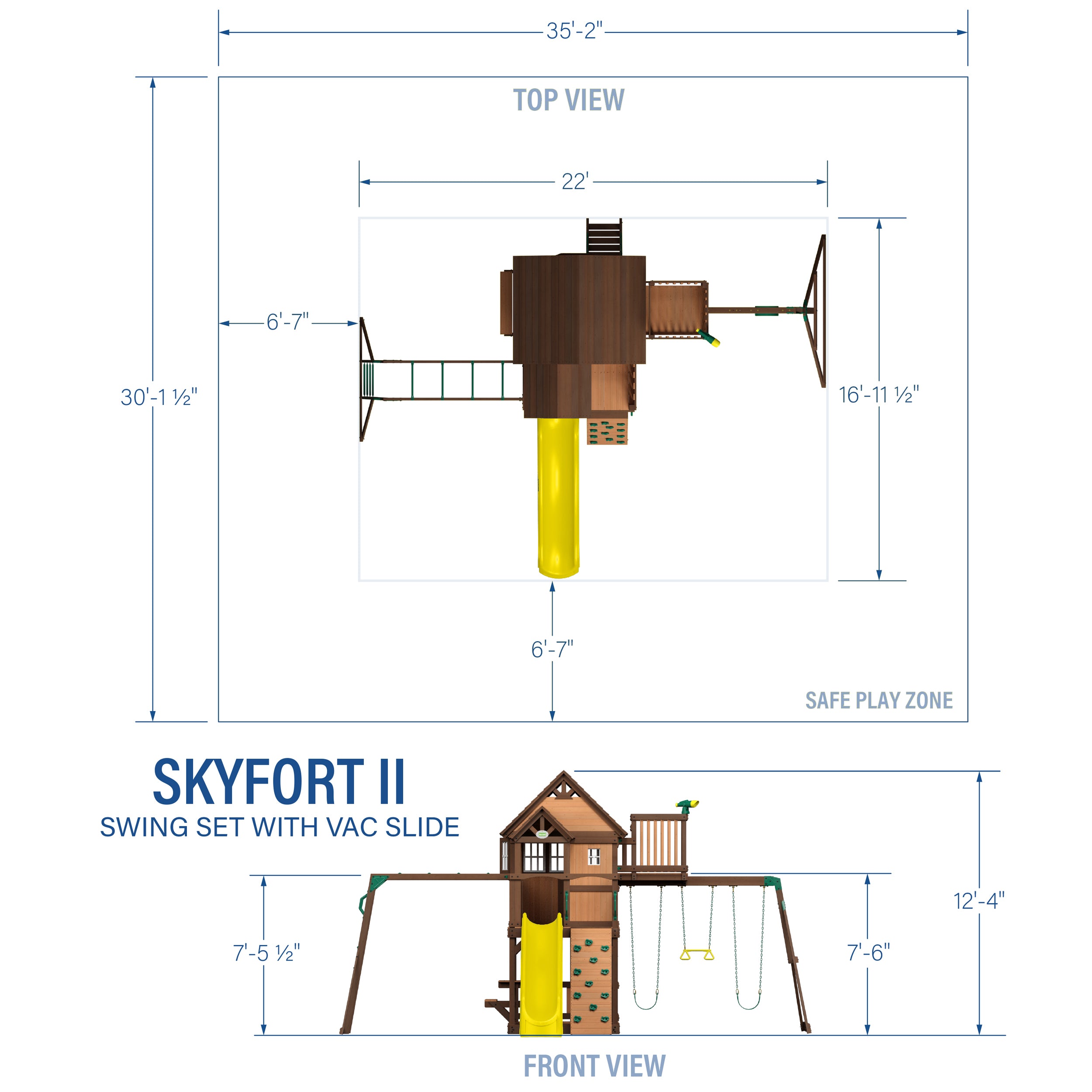 Skyfort-with-Yellow-Slide-Diagram